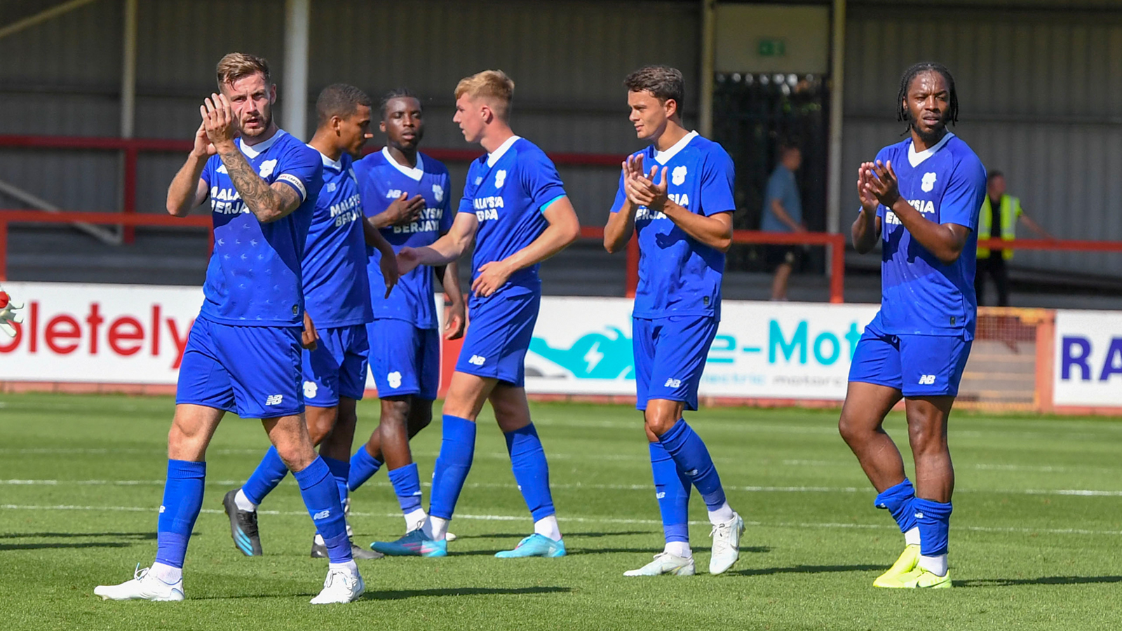 Joe Ralls celebrates City's 2-1 victory at Cheltenham Town