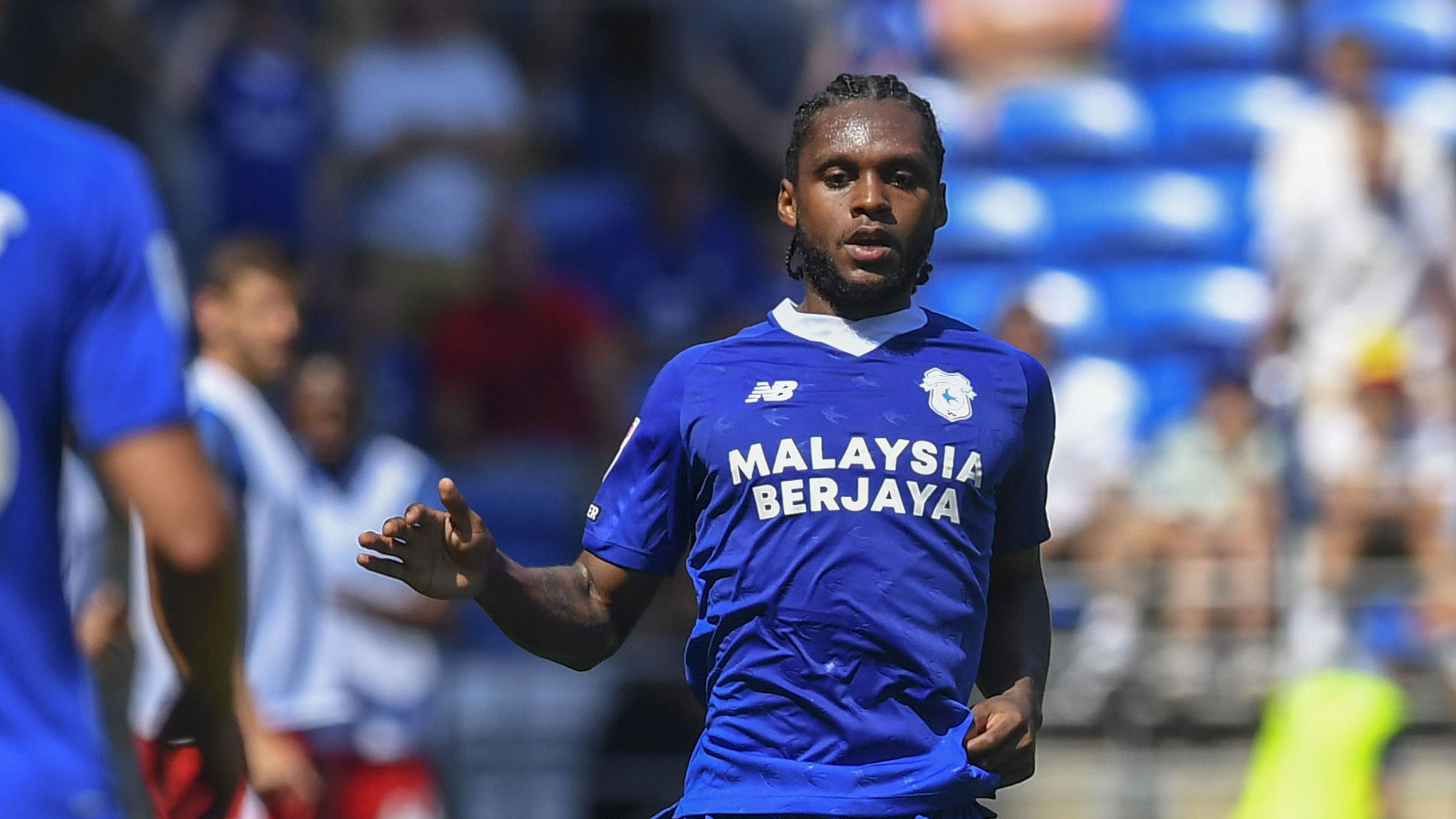 Mahlon Romeo in action for the Bluebirds against Birmingham City...