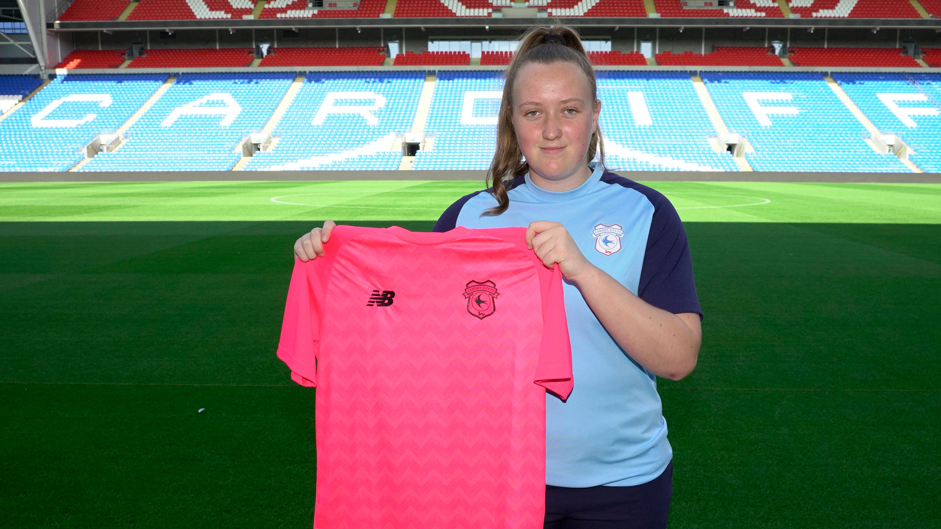 Emily Roberts, City's new goalkeeper...