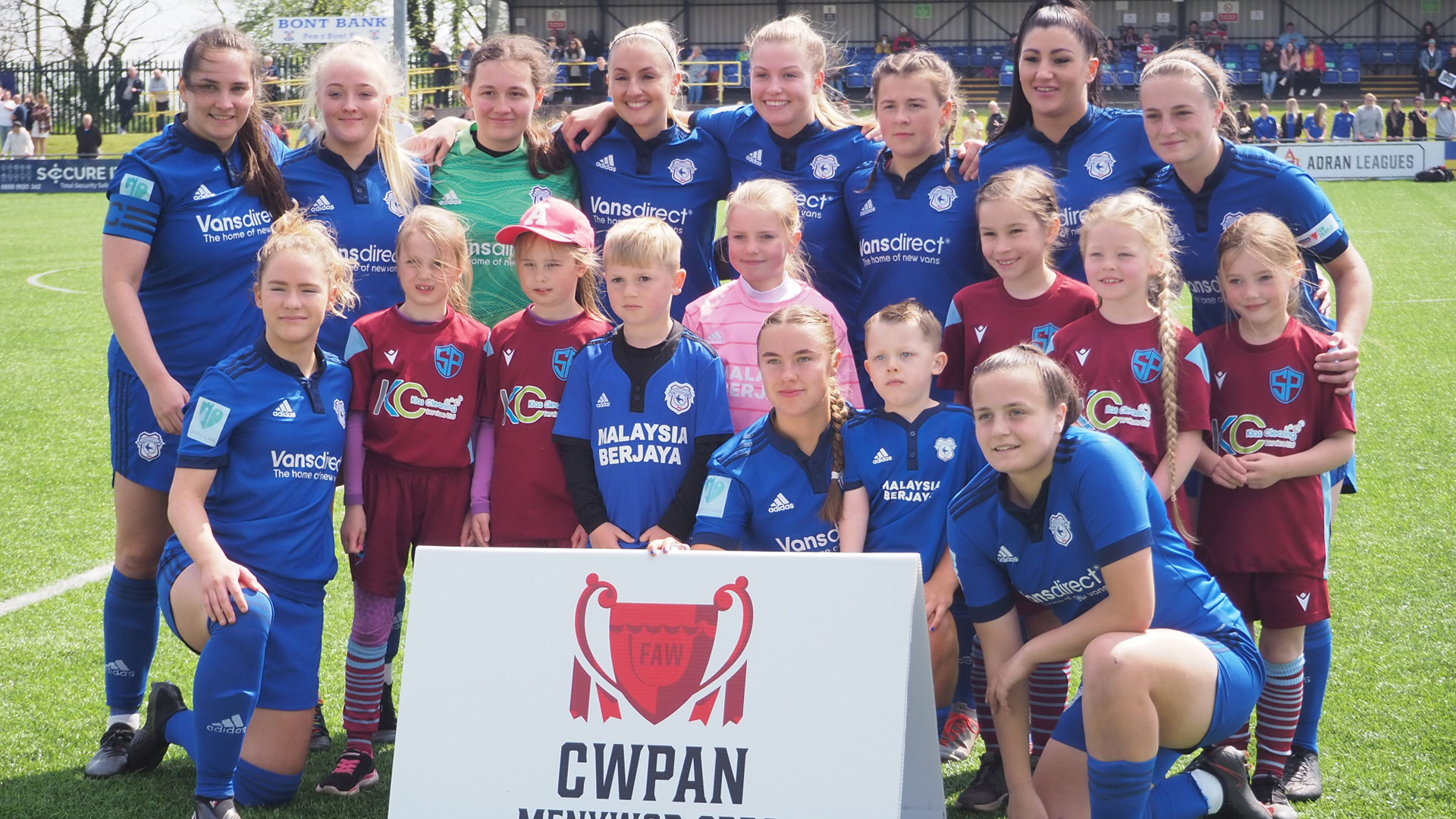 Ceryn and the City team at the FAW Women's Cup final...