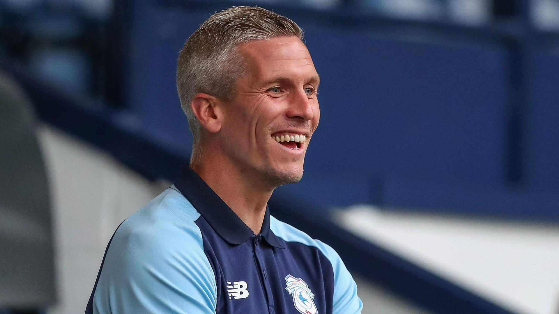 Steve Morison on the touchline...