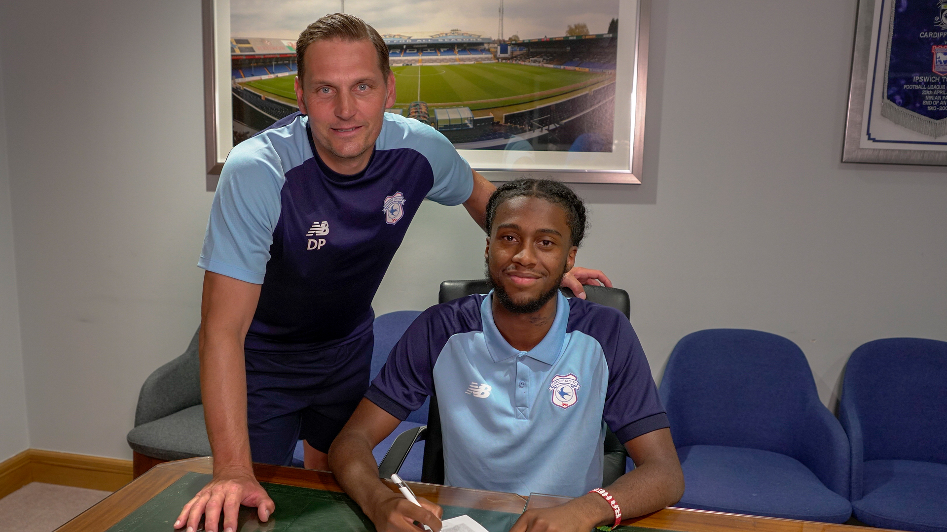 Cameron Antwi scores for Cardiff u-21 against Ipswich Town - Footballghana