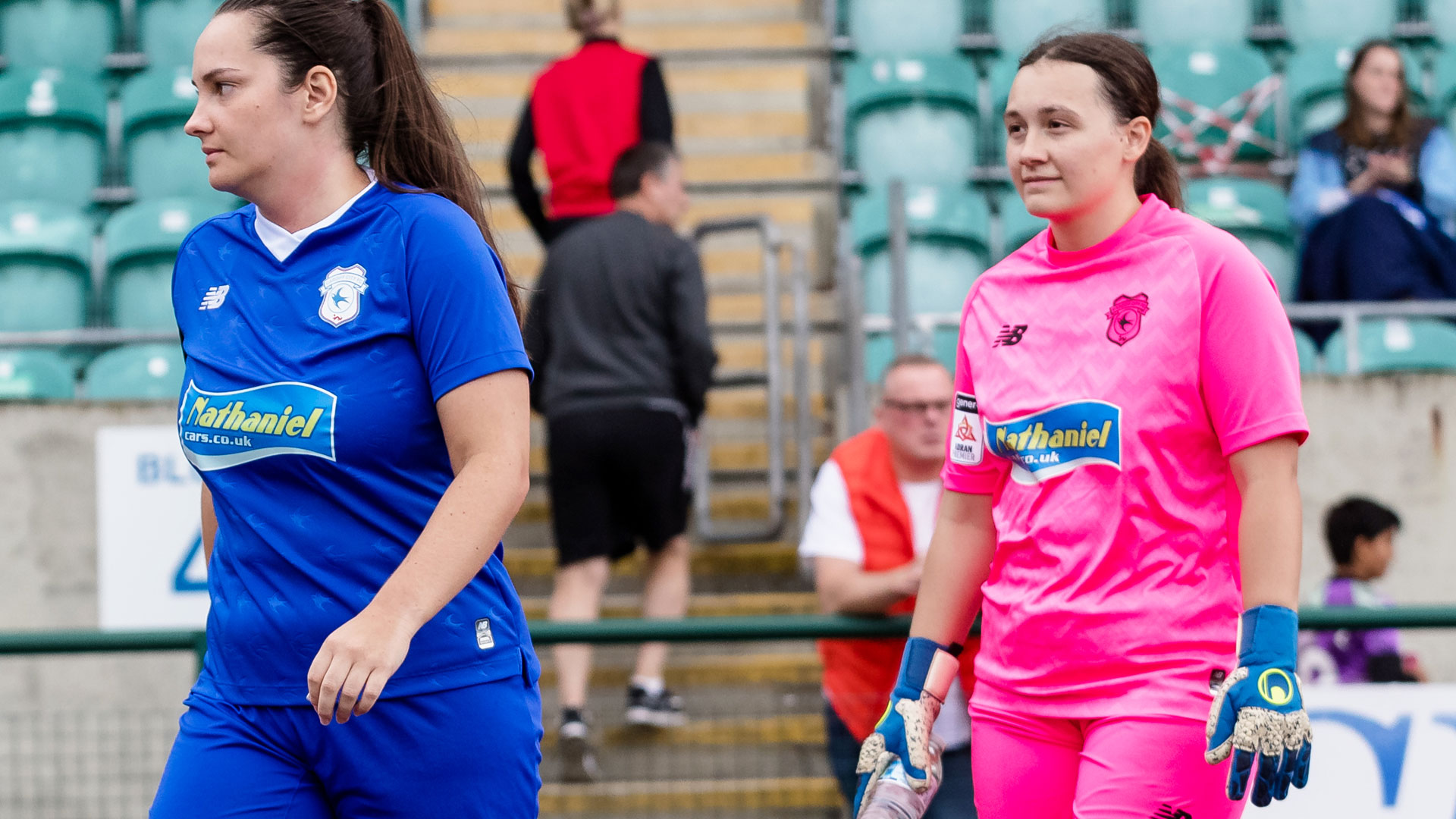 Ceryn Chamberlain and captain Siobhan Walsh...