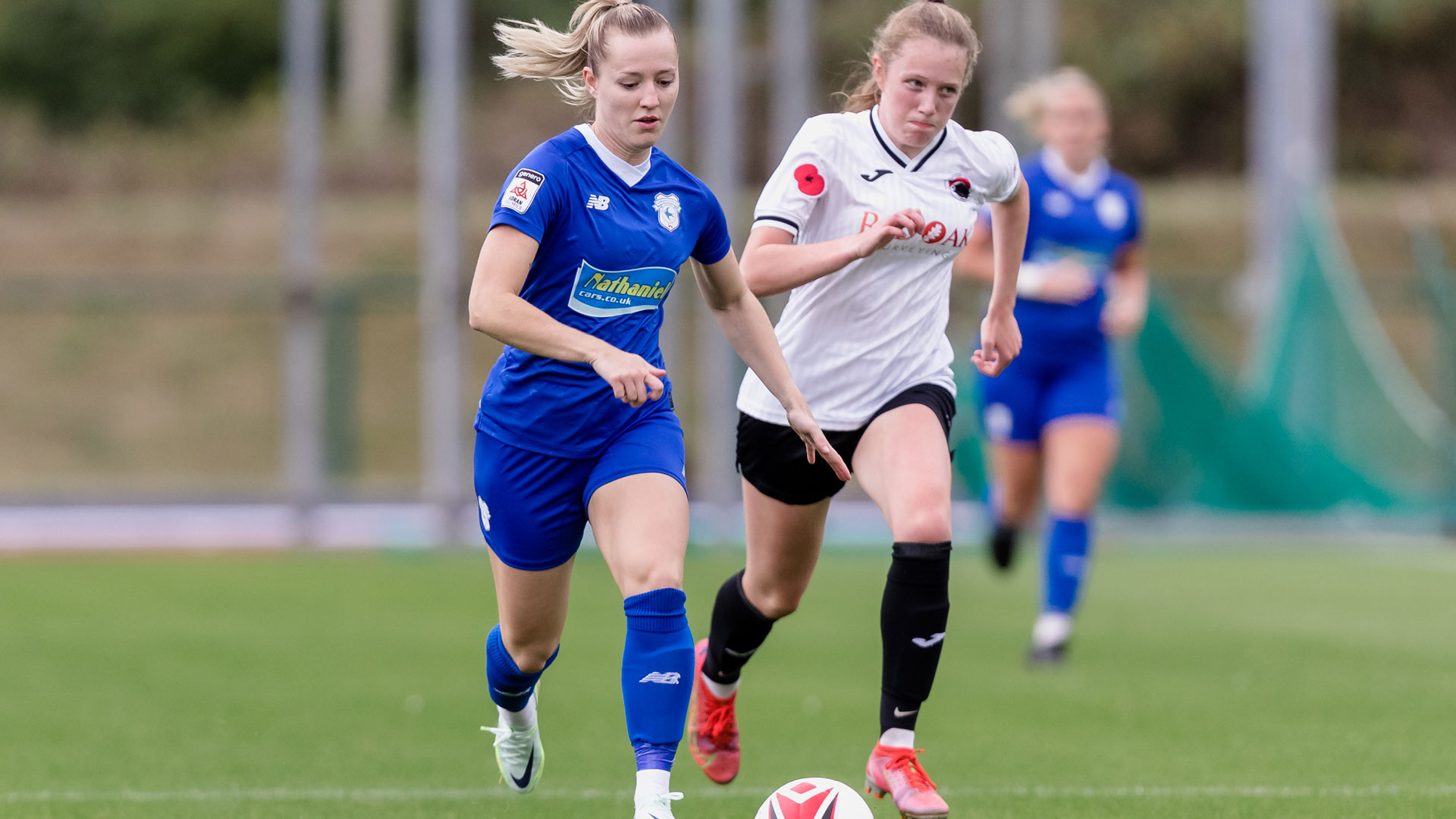 Danielle Green in action for the Bluebirds...