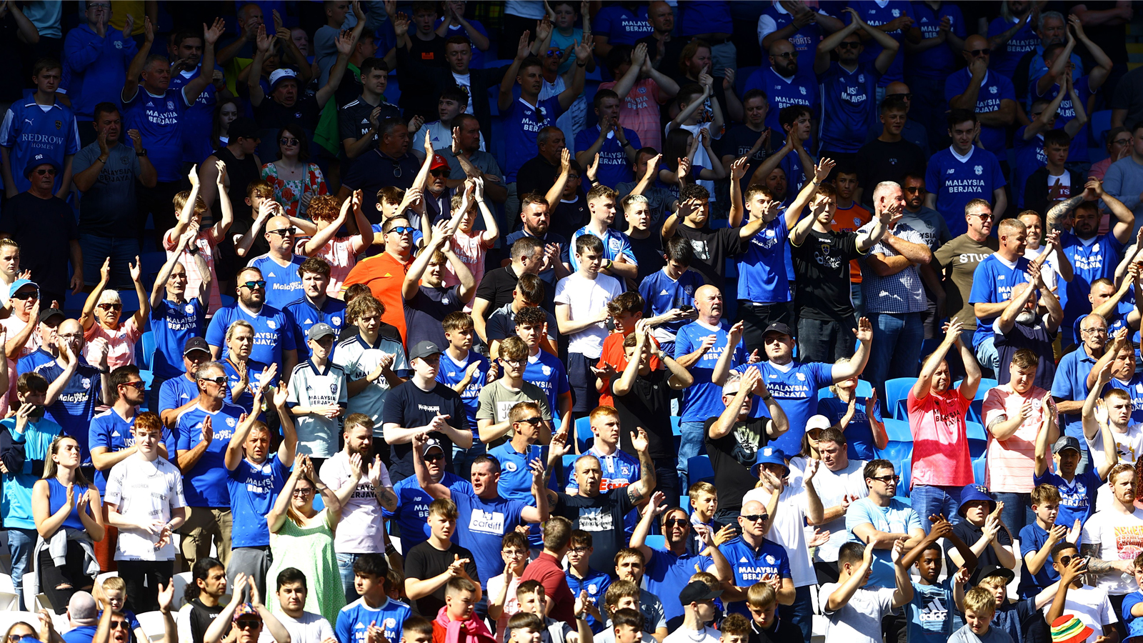 Cardiff City supporters