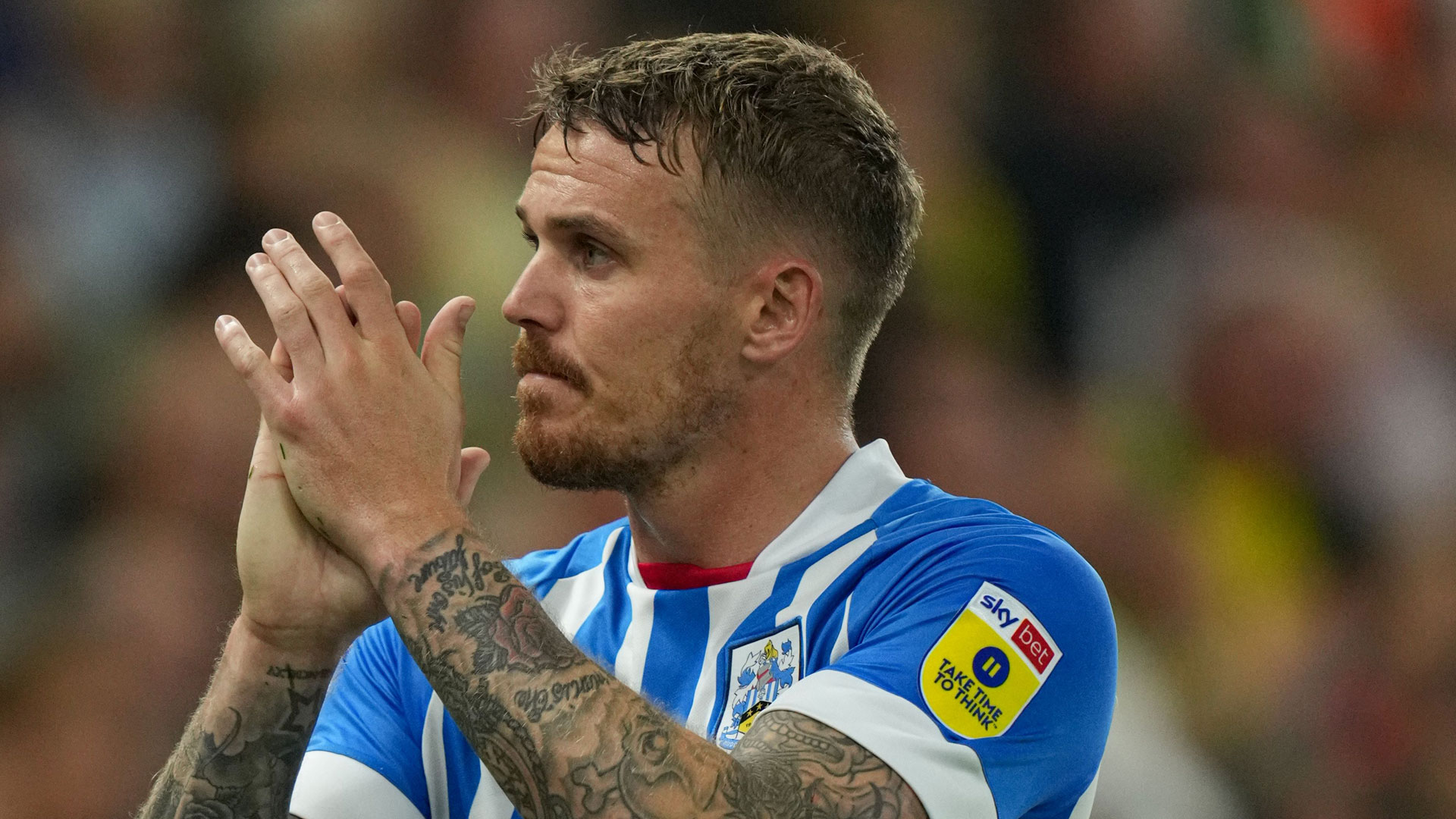 Huddersfield Town's Danny Ward...