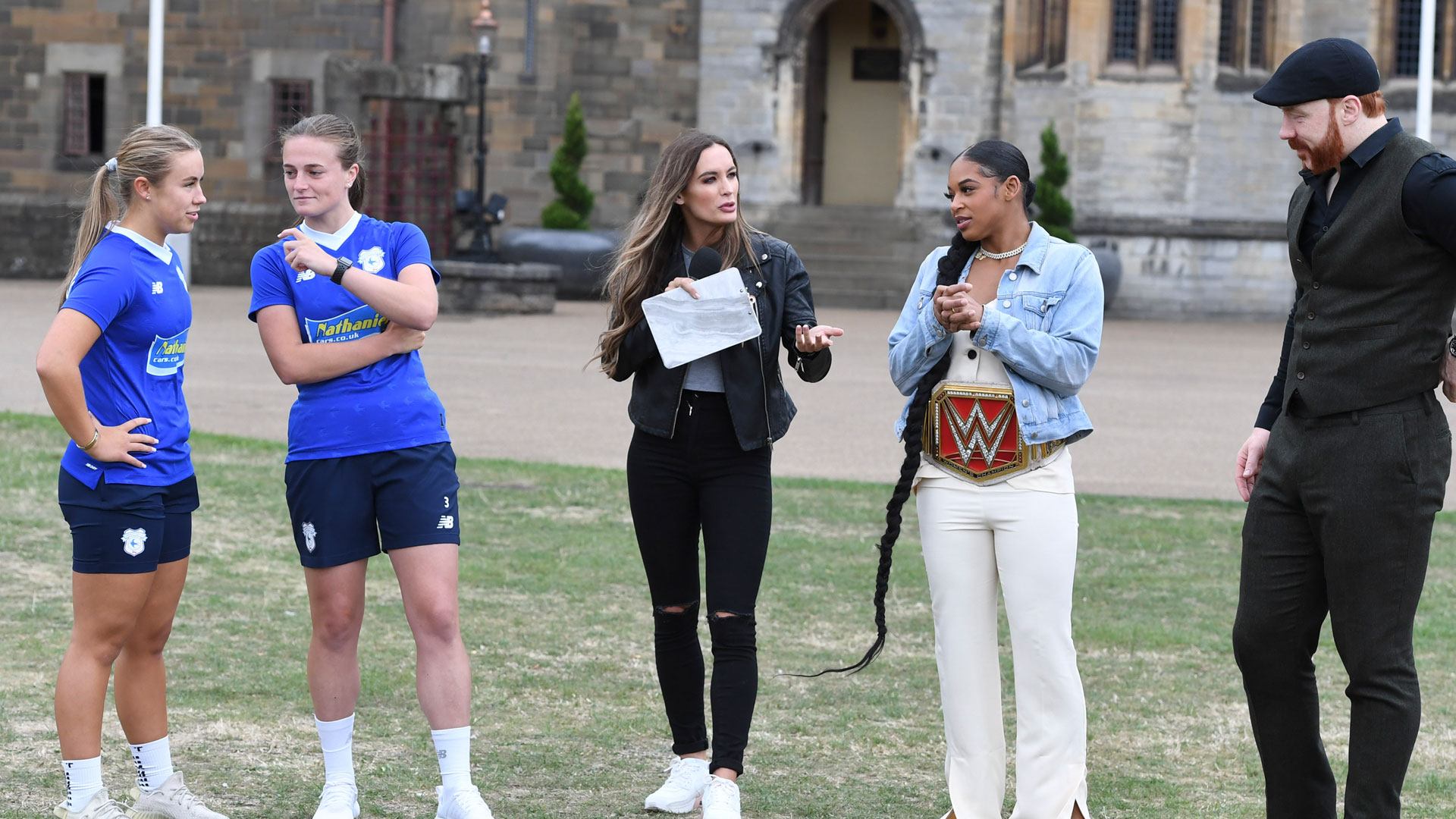 Ffion & Seren took on Bianca Belair and Sheamus...