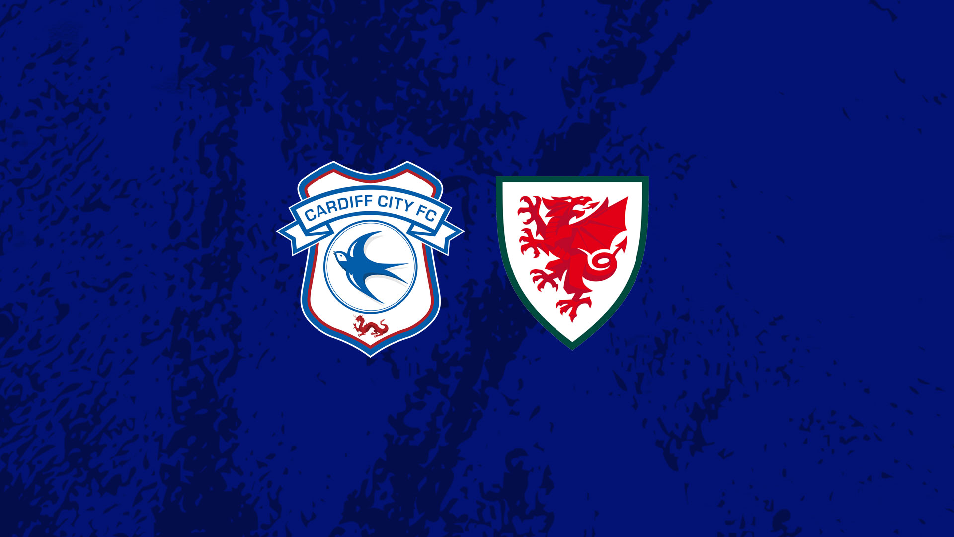 Cardiff City FC and FAW crests.