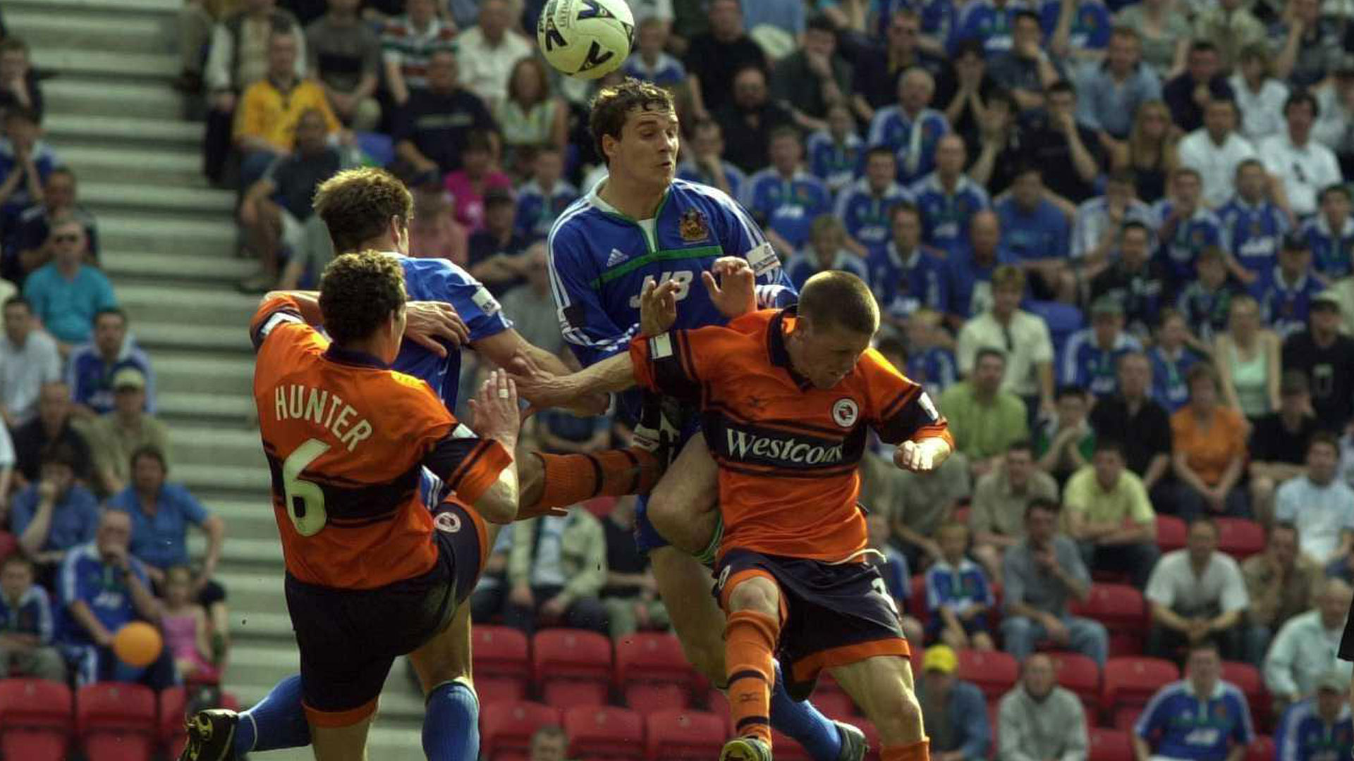 Simon Howarth in action for Wigan Athletic...