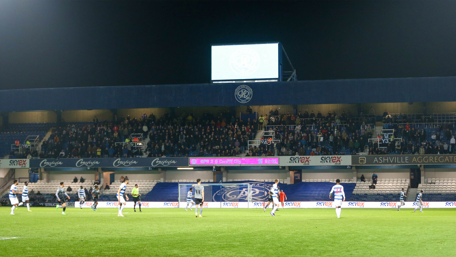 Away crowd at Loftus Road