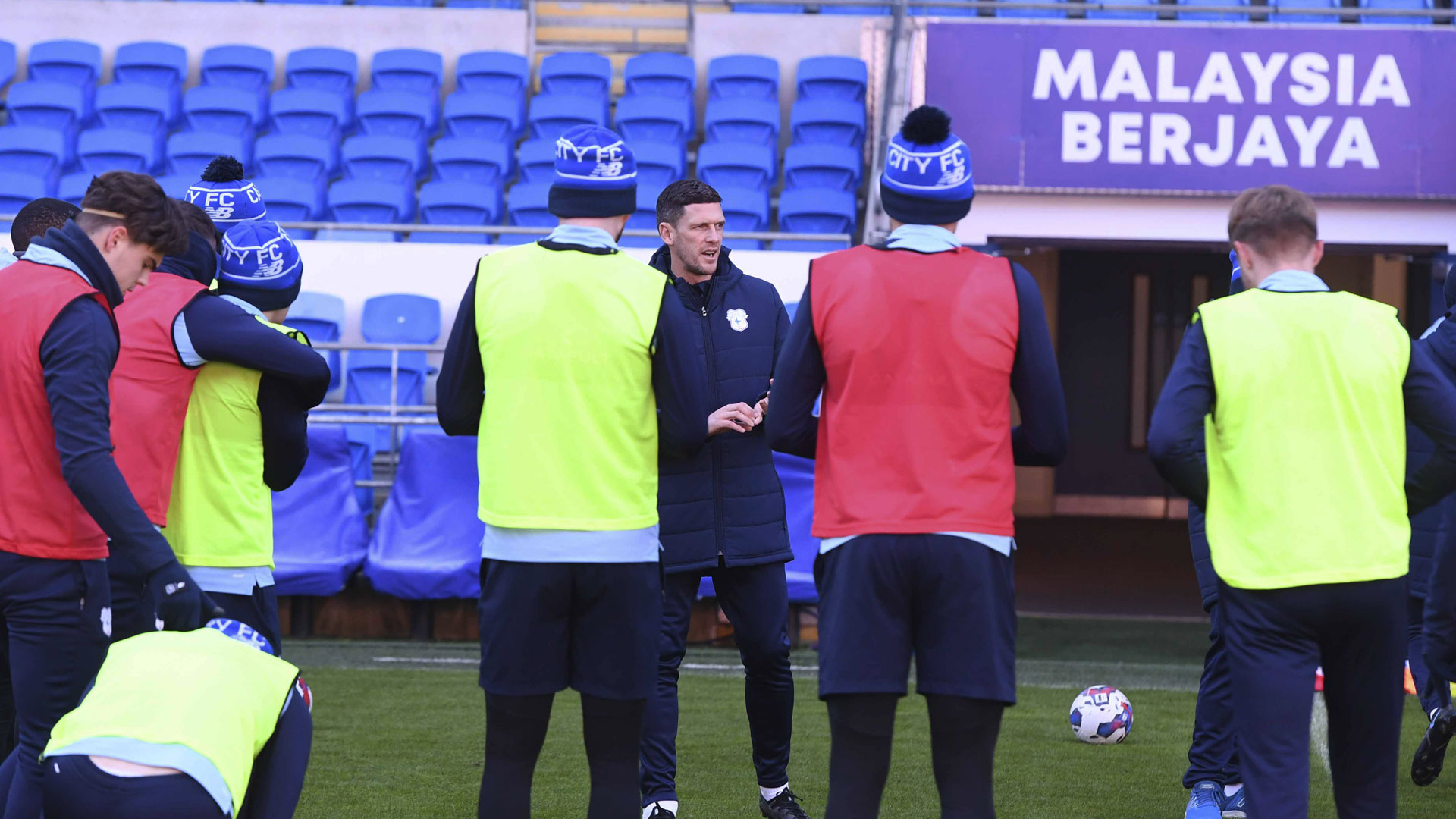 Mark Hudson talks to his team at CCS...