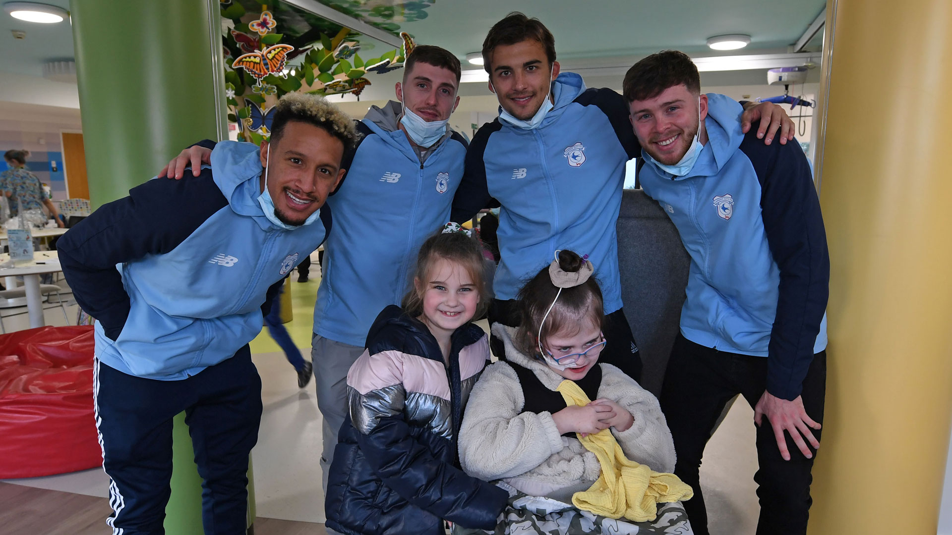 The Bluebirds visited Tŷ Hafan earlier this week...