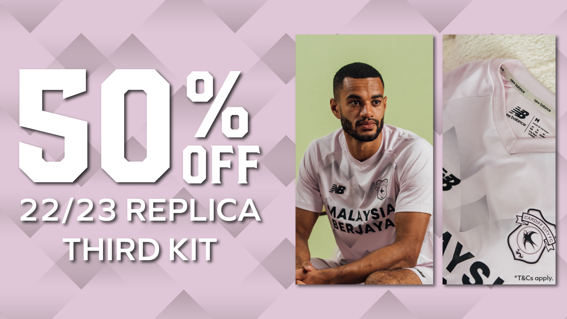 50% off 2022/23 replica third kits