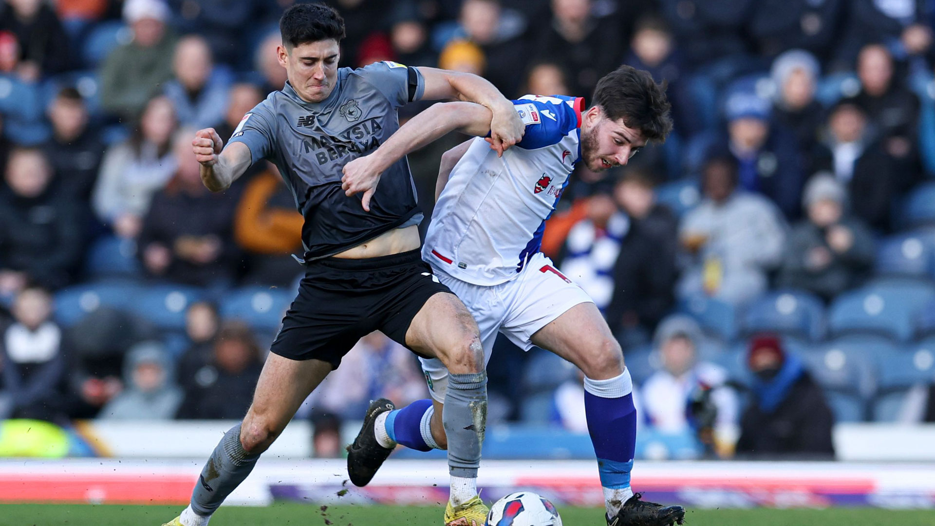 Callum O'Dowda in action against Blackburn Rovers...