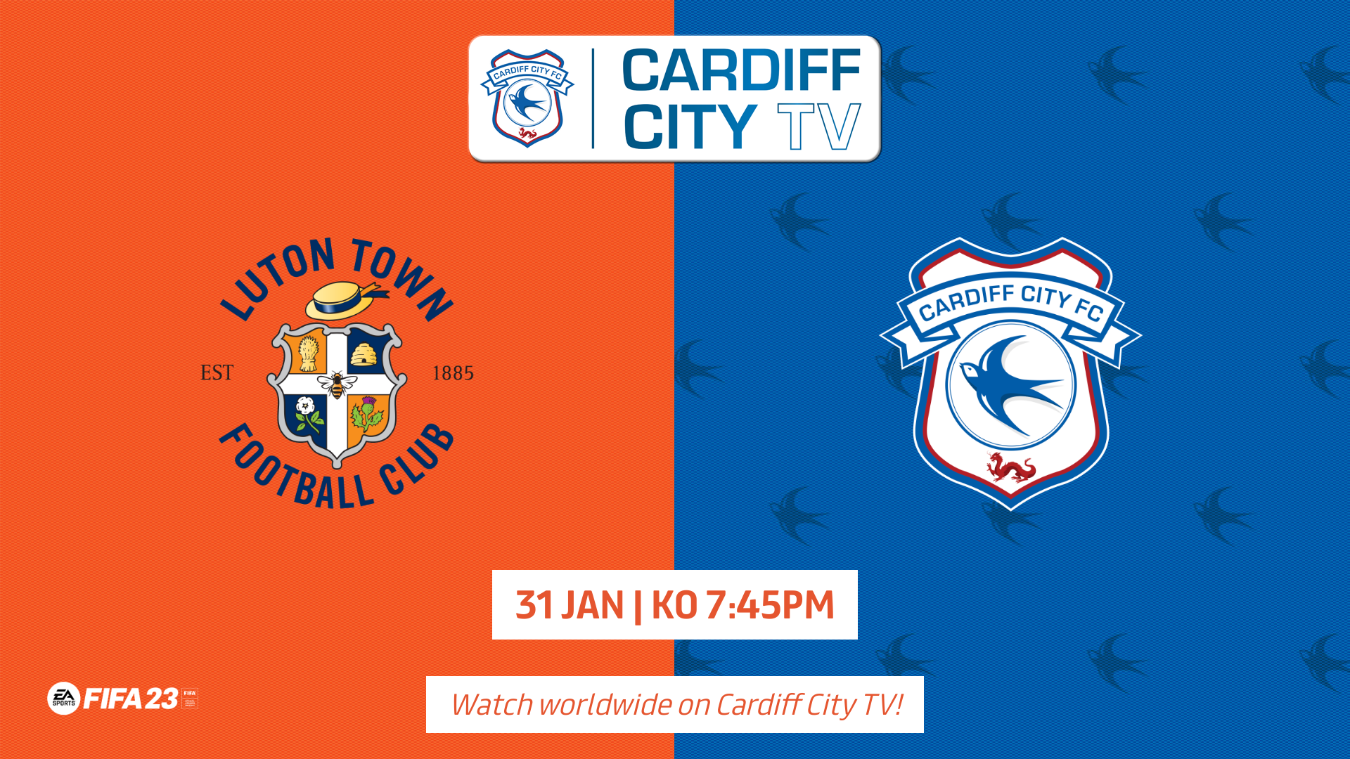 Cardiff City TV | vs. Luton Town (A)