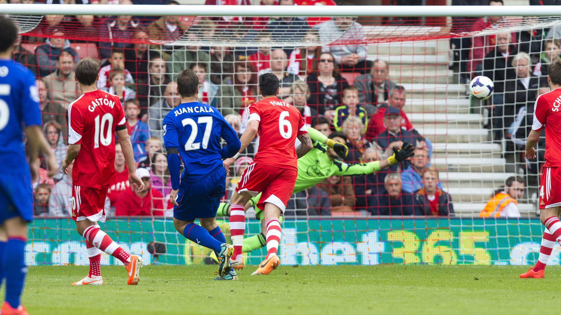 Juan Cala scores against Southampton...