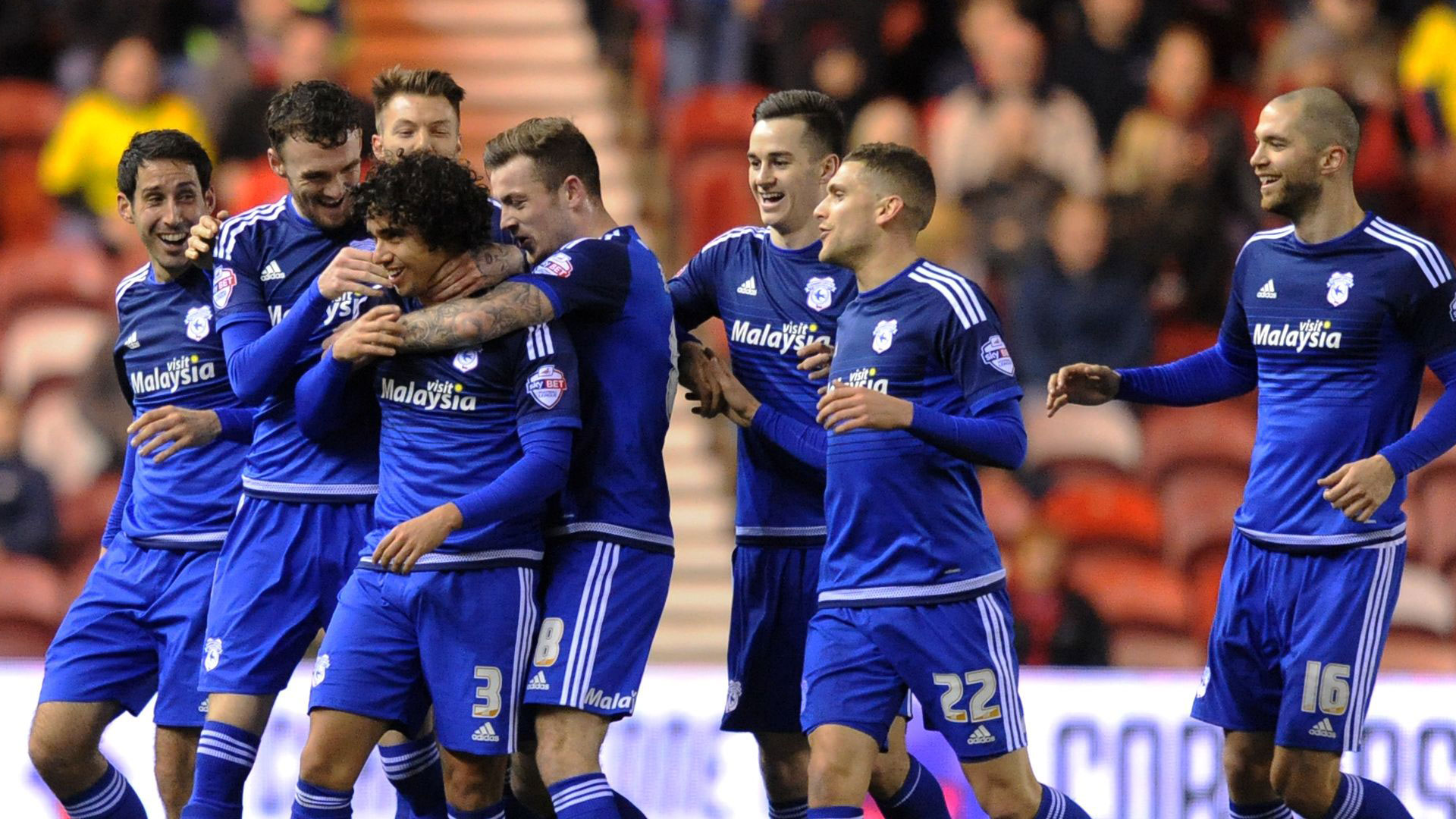 Fabio and City celebrate his stunner against Boro...