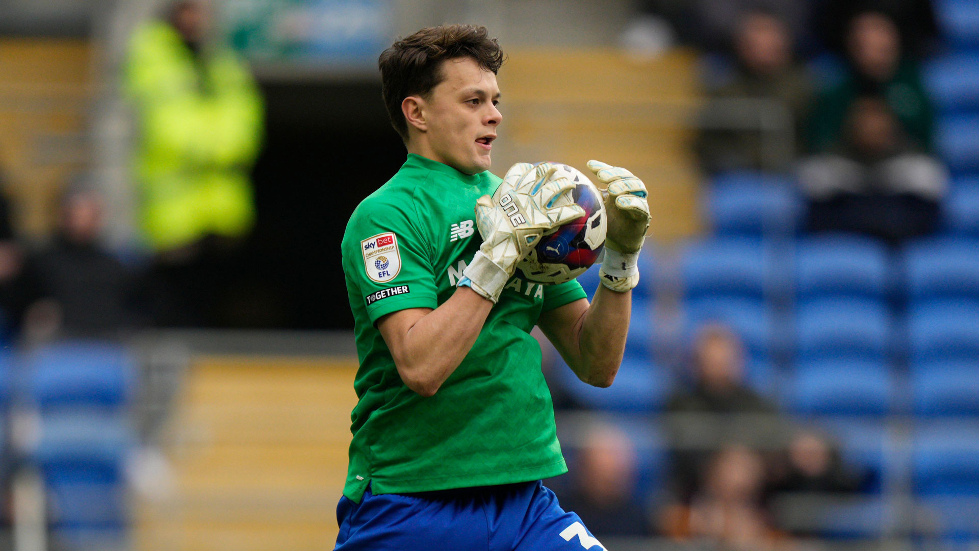 Perry Ng in goal vs. Bristol City...