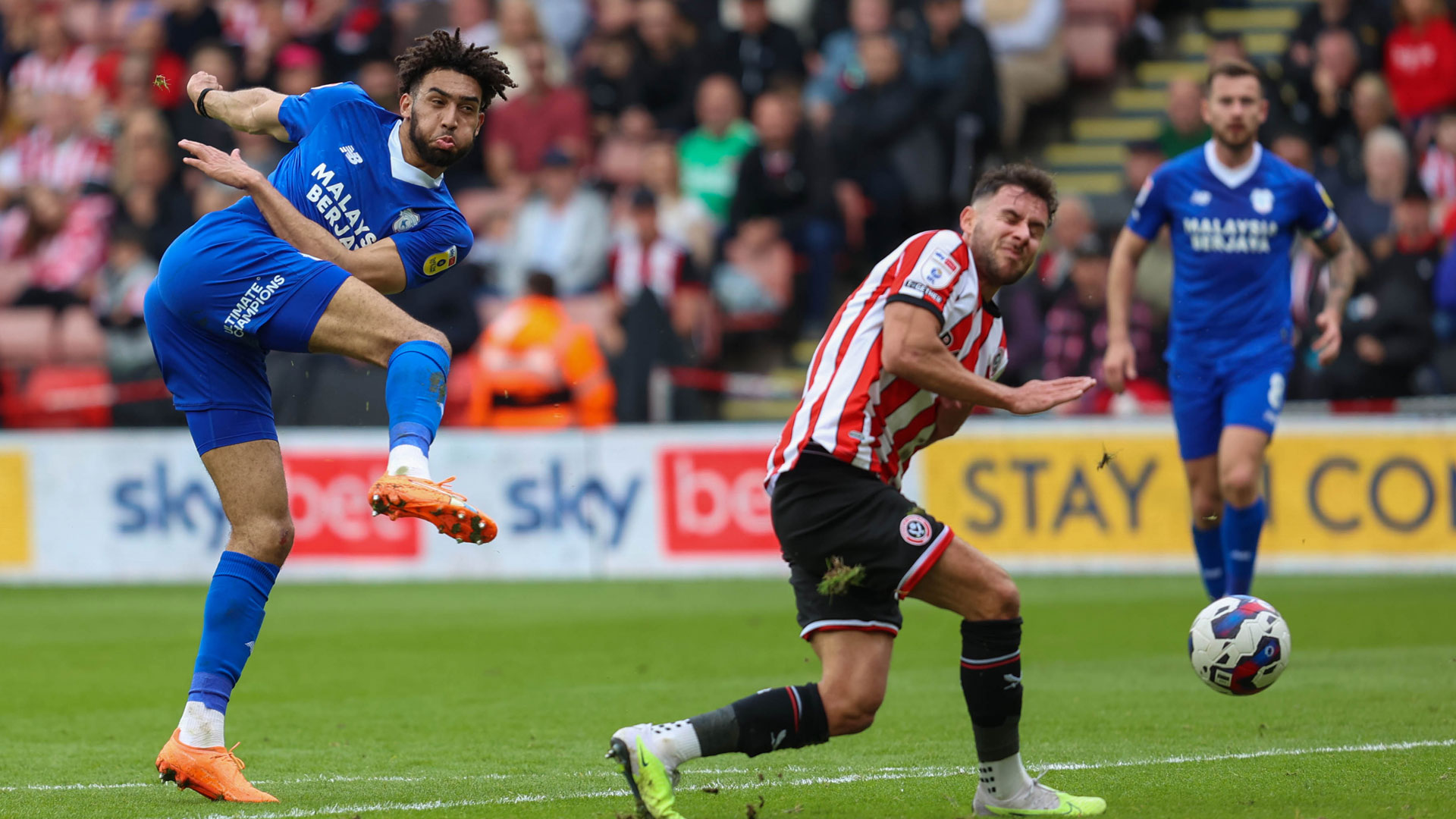 Kion Etete in action at Sheffield United...