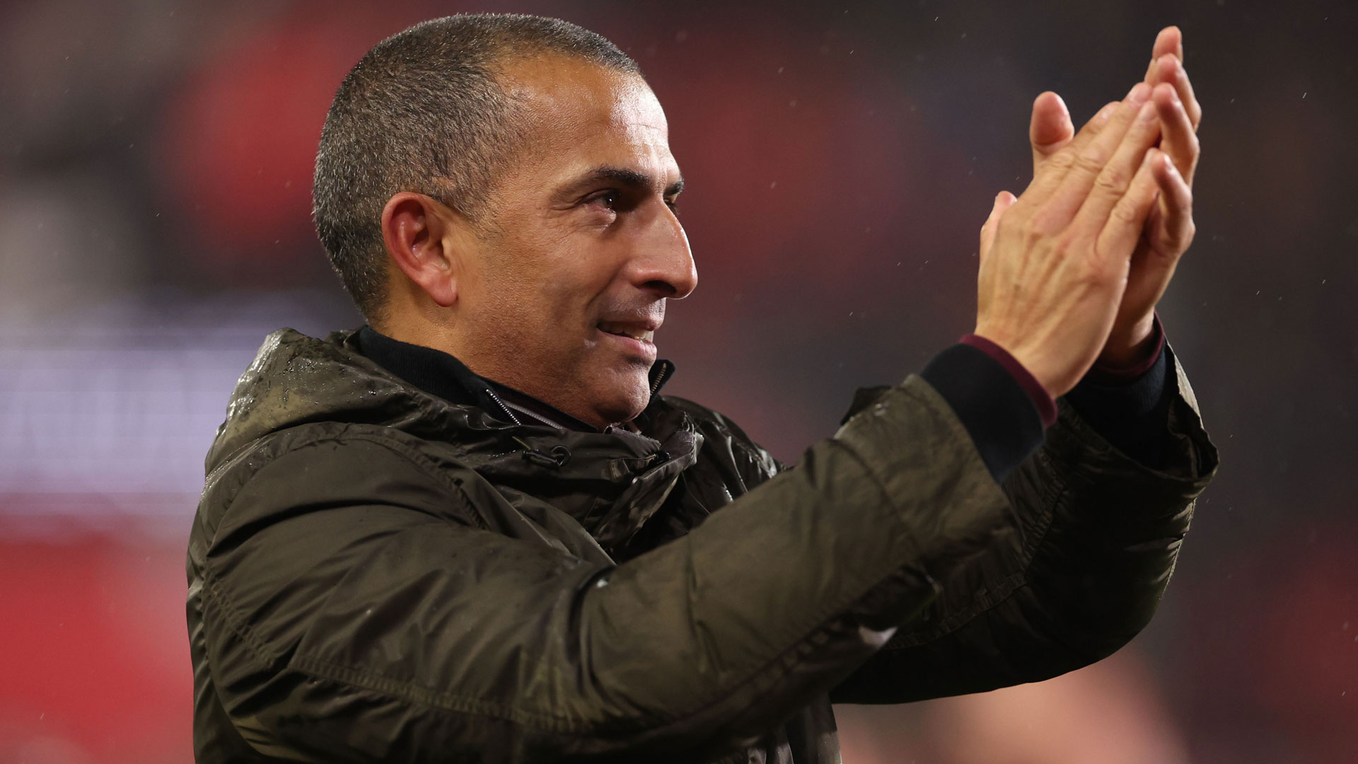 Sabri Lamouchi celebrates at Rotherham United...