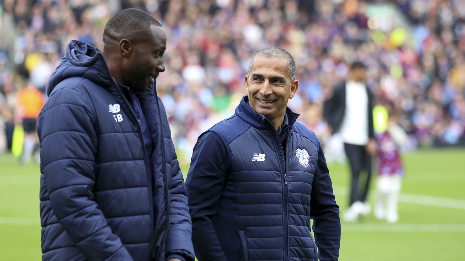 City boss Sabri Lamouchi with Sol Bamba...