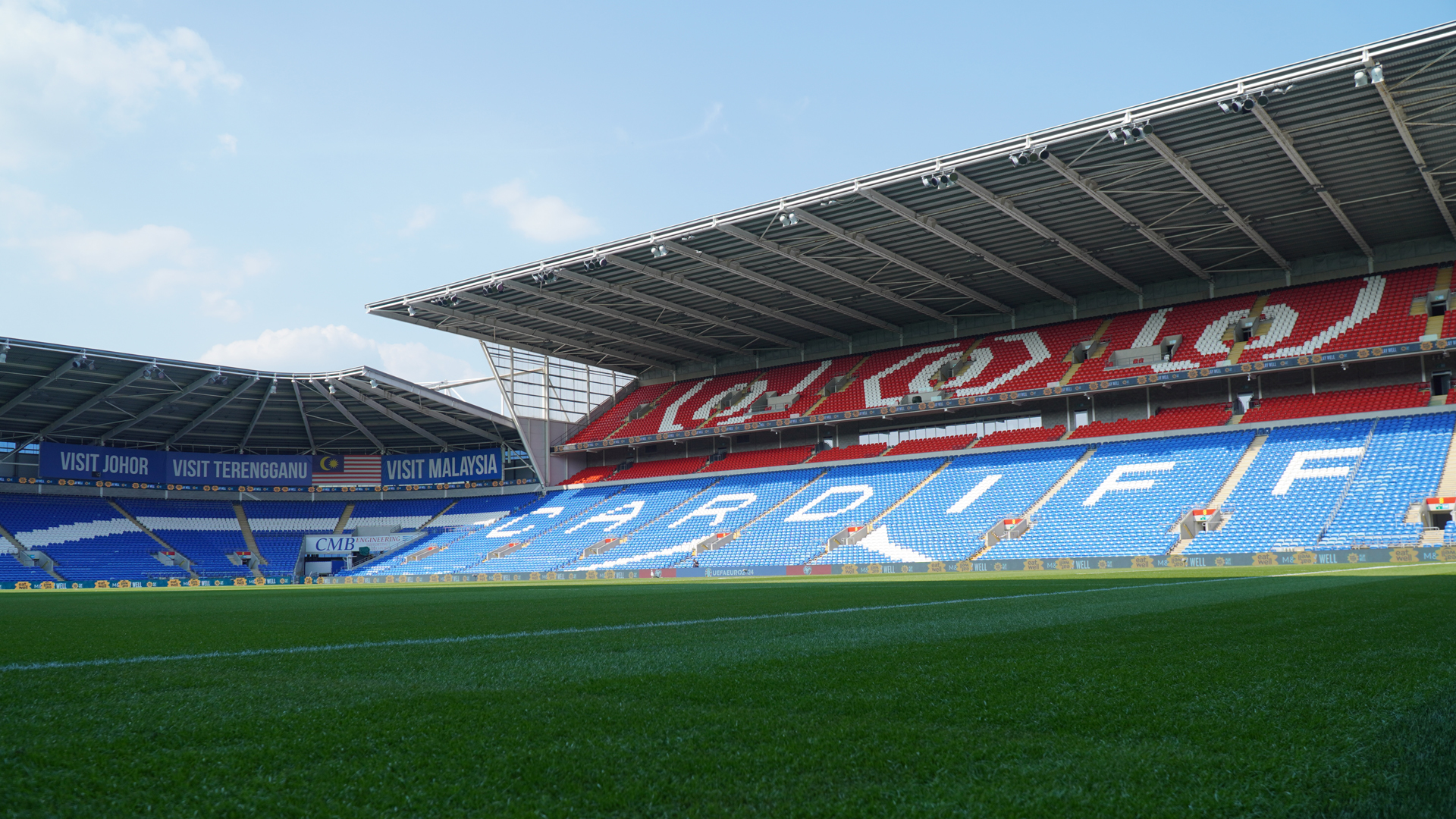 Cardiff City Stadium, Work complete as new pitch installed