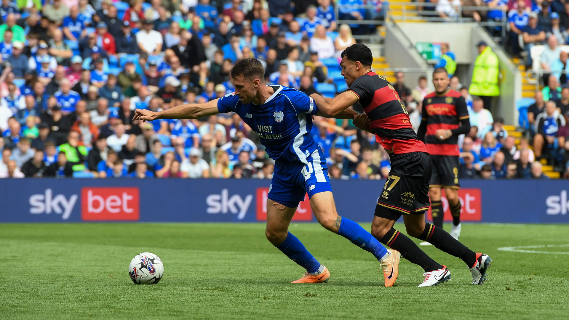 Aaron Ramsey in action for Cardiff City against Queens Park Rangers