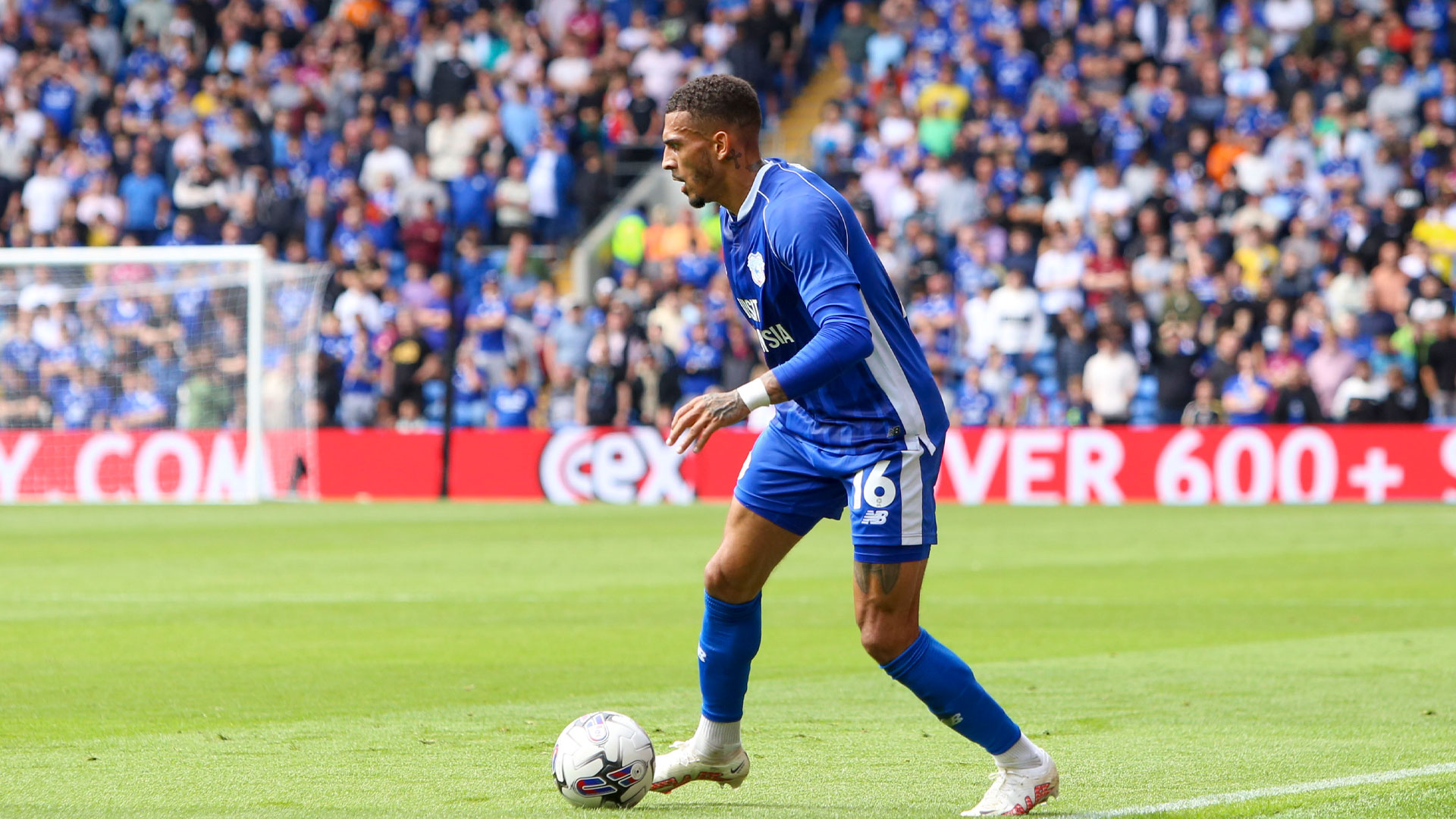 Karlan Grant in action for Cardiff City against Queens Park Rangers
