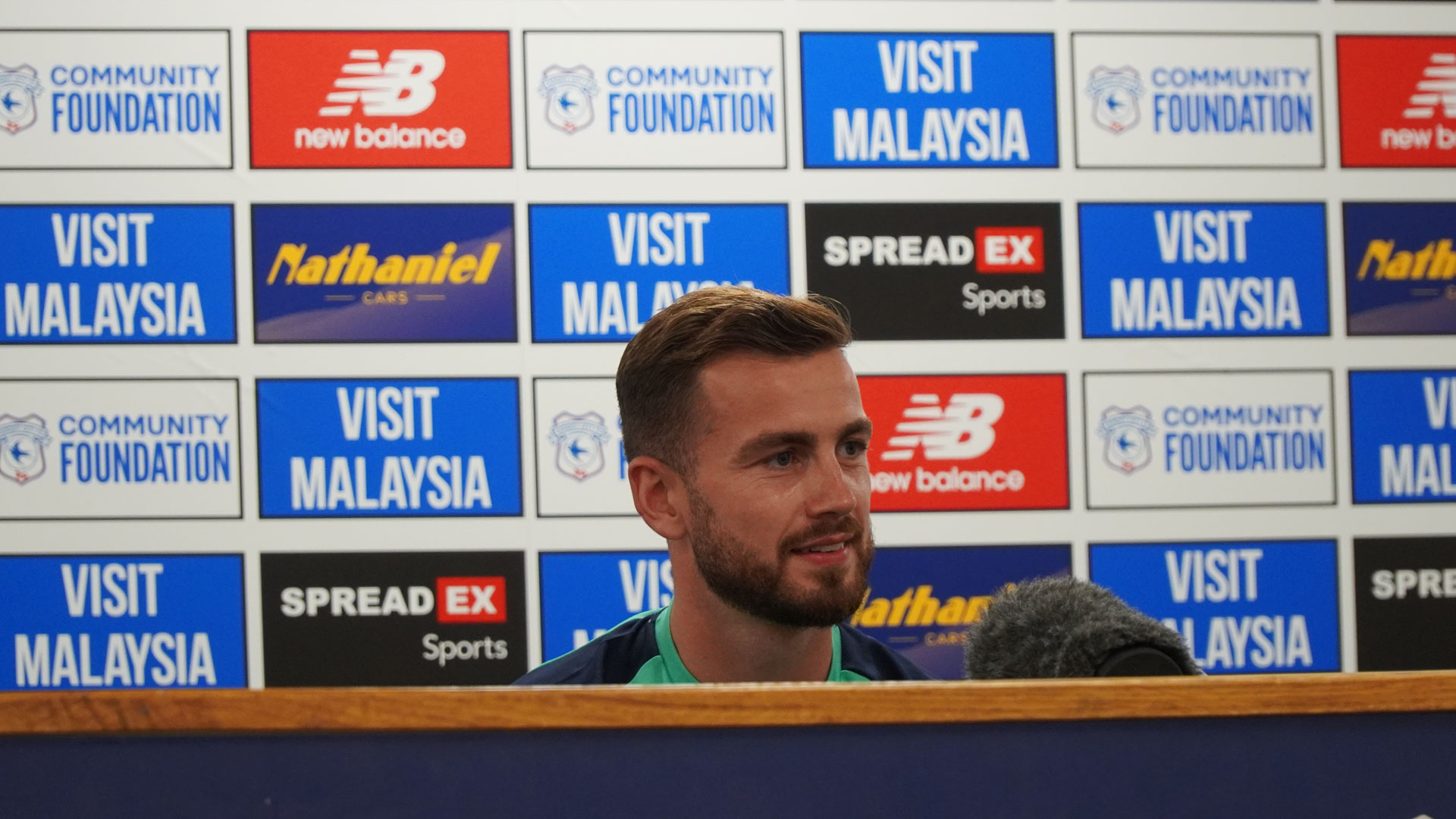 Joe Ralls speaks to the press ahead of Cardiff City vs Leeds United