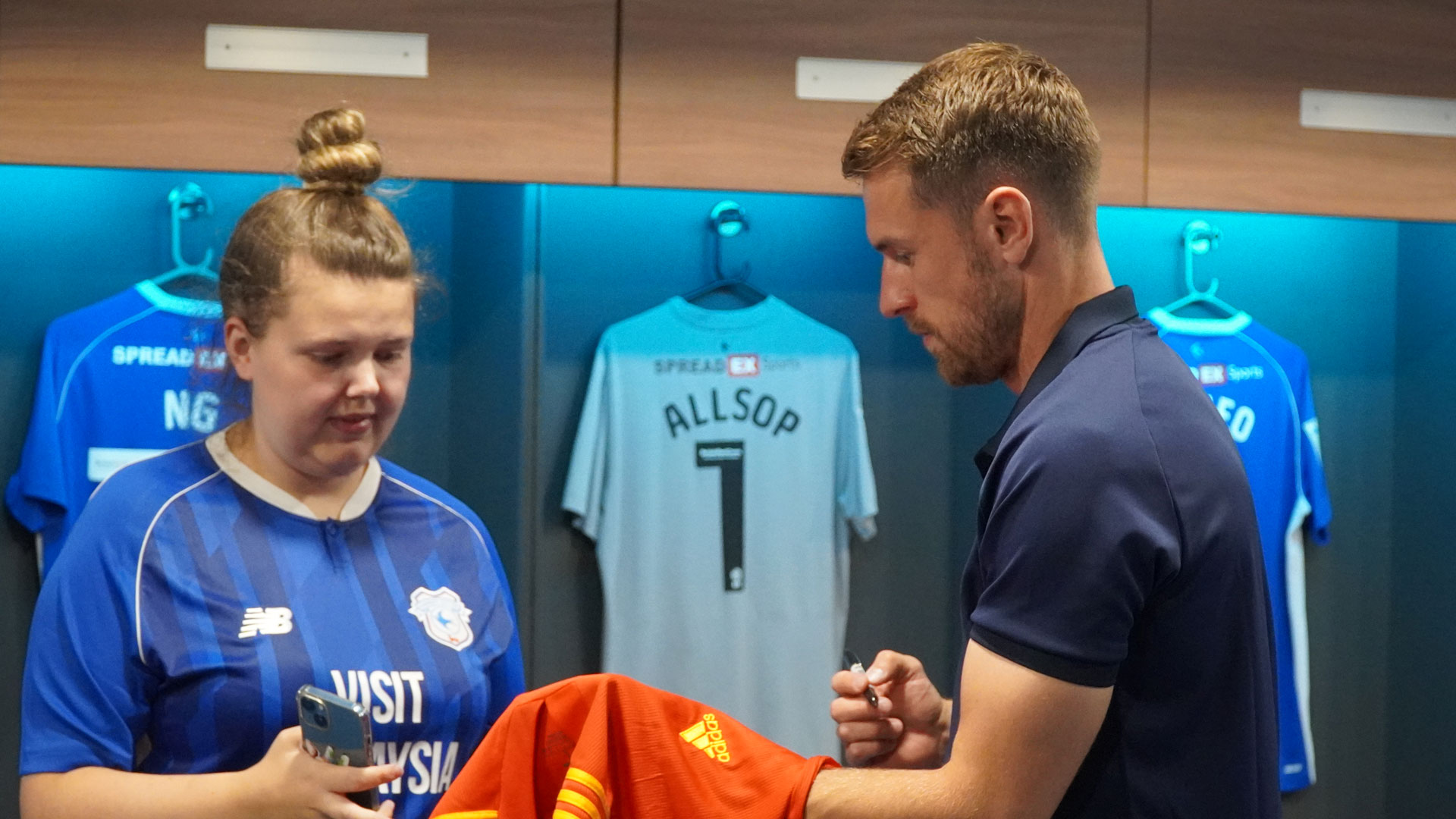 Aaron Ramsey meets the Bluebirds on Thursday afternoon...