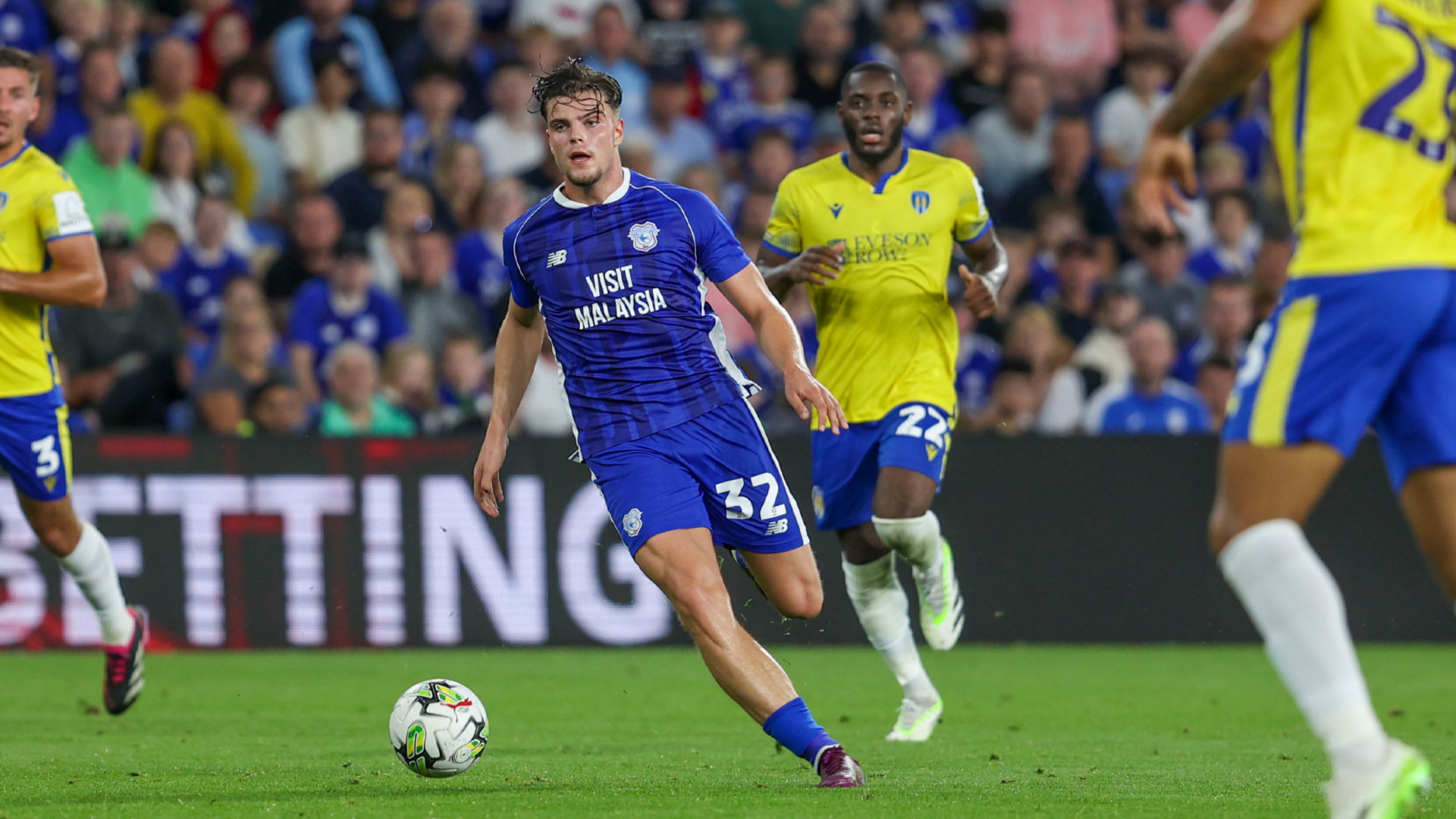 Ollie Tanner in action for Cardiff City