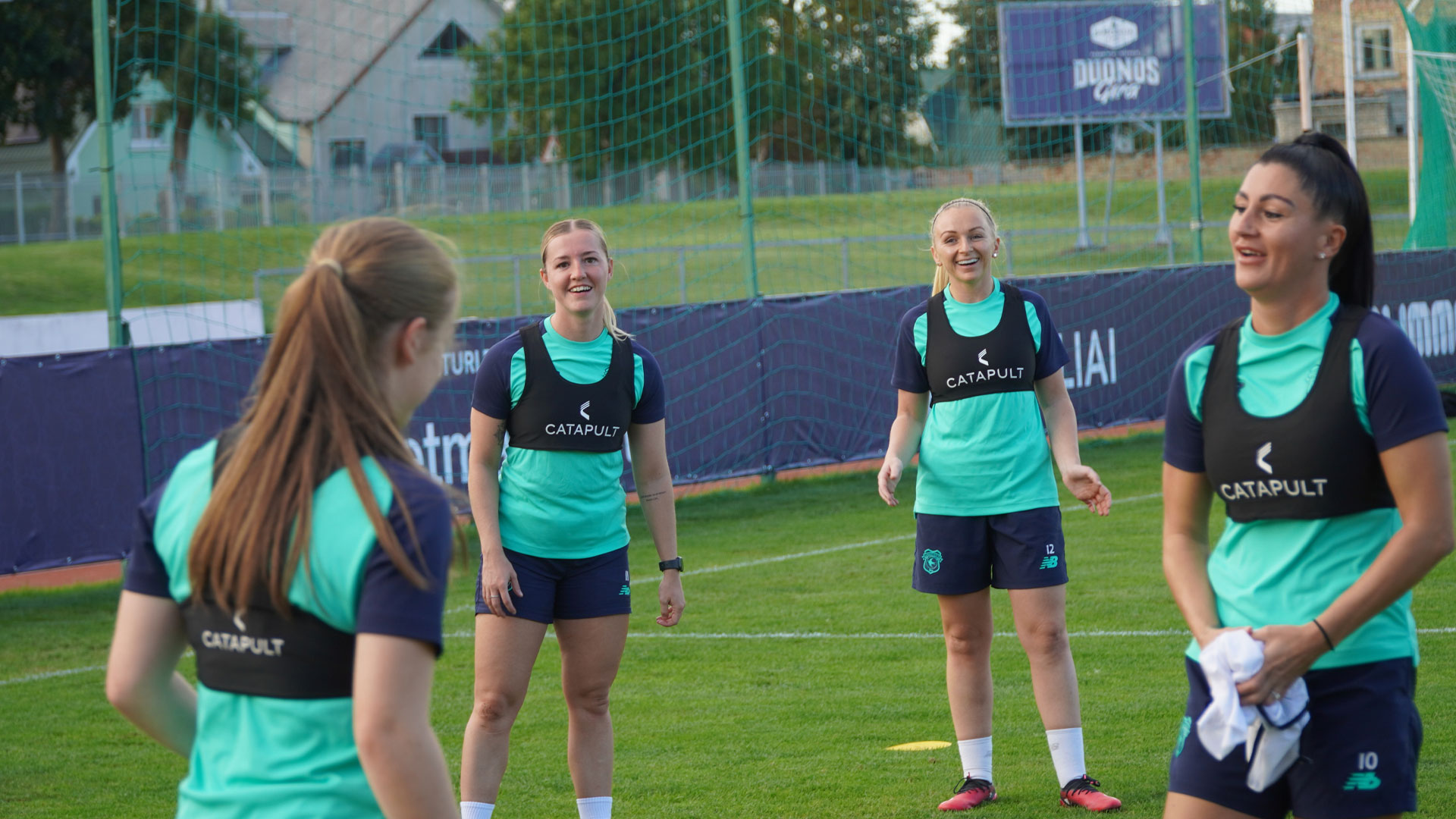 Cardiff City Women train ahead of facing FC Gintra