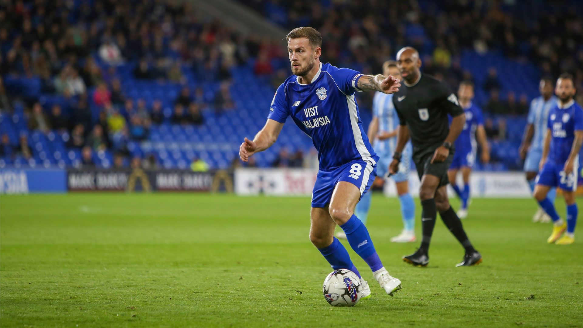 Joe Ralls in action for Cardiff City