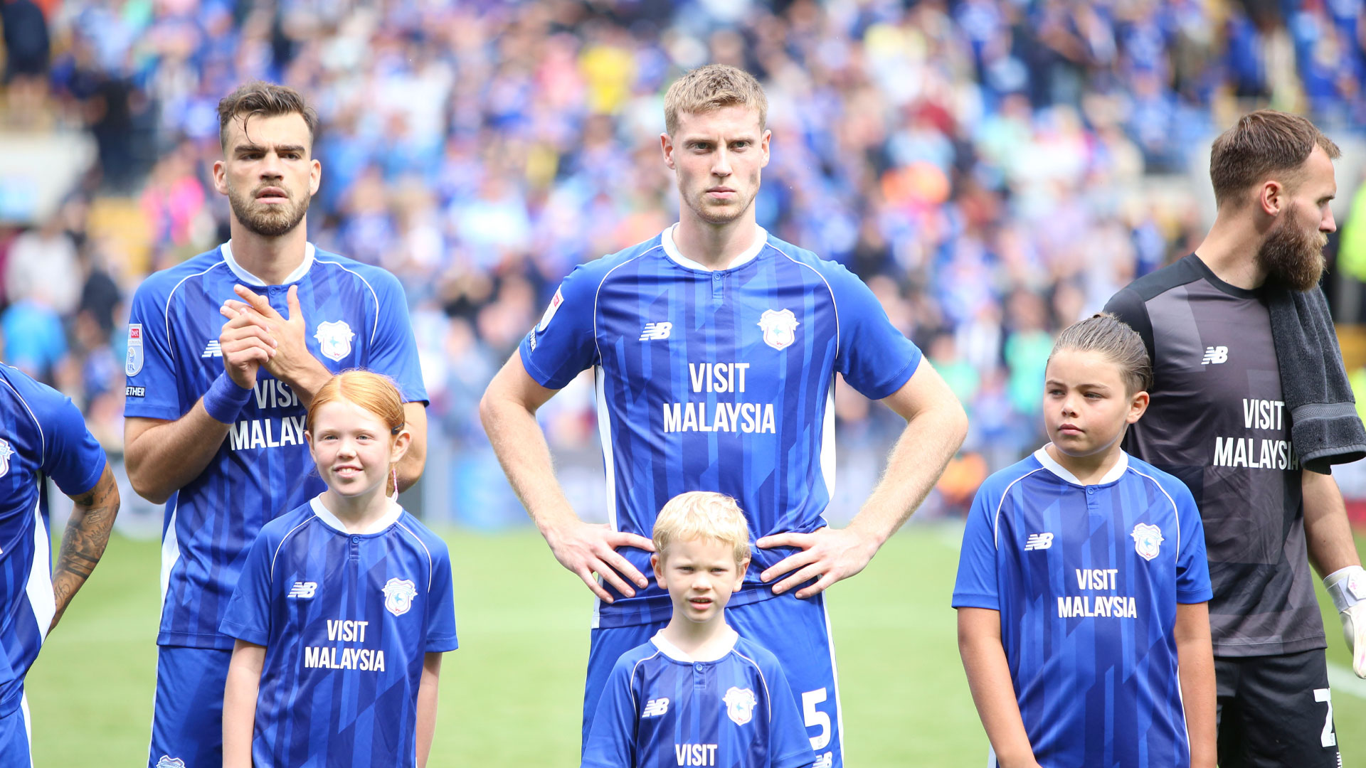 Mark McGuinness lines up for Cardiff City