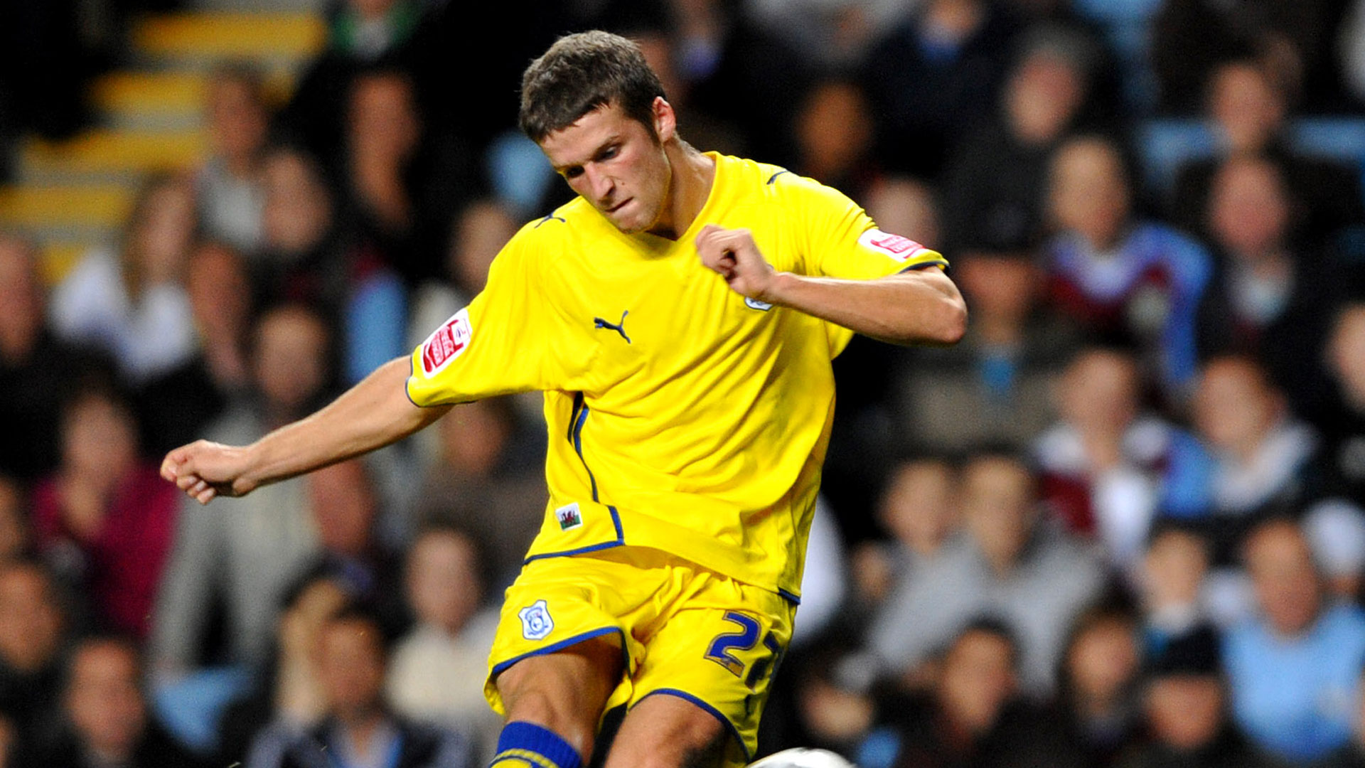 Adam Matthews in action for Cardiff City