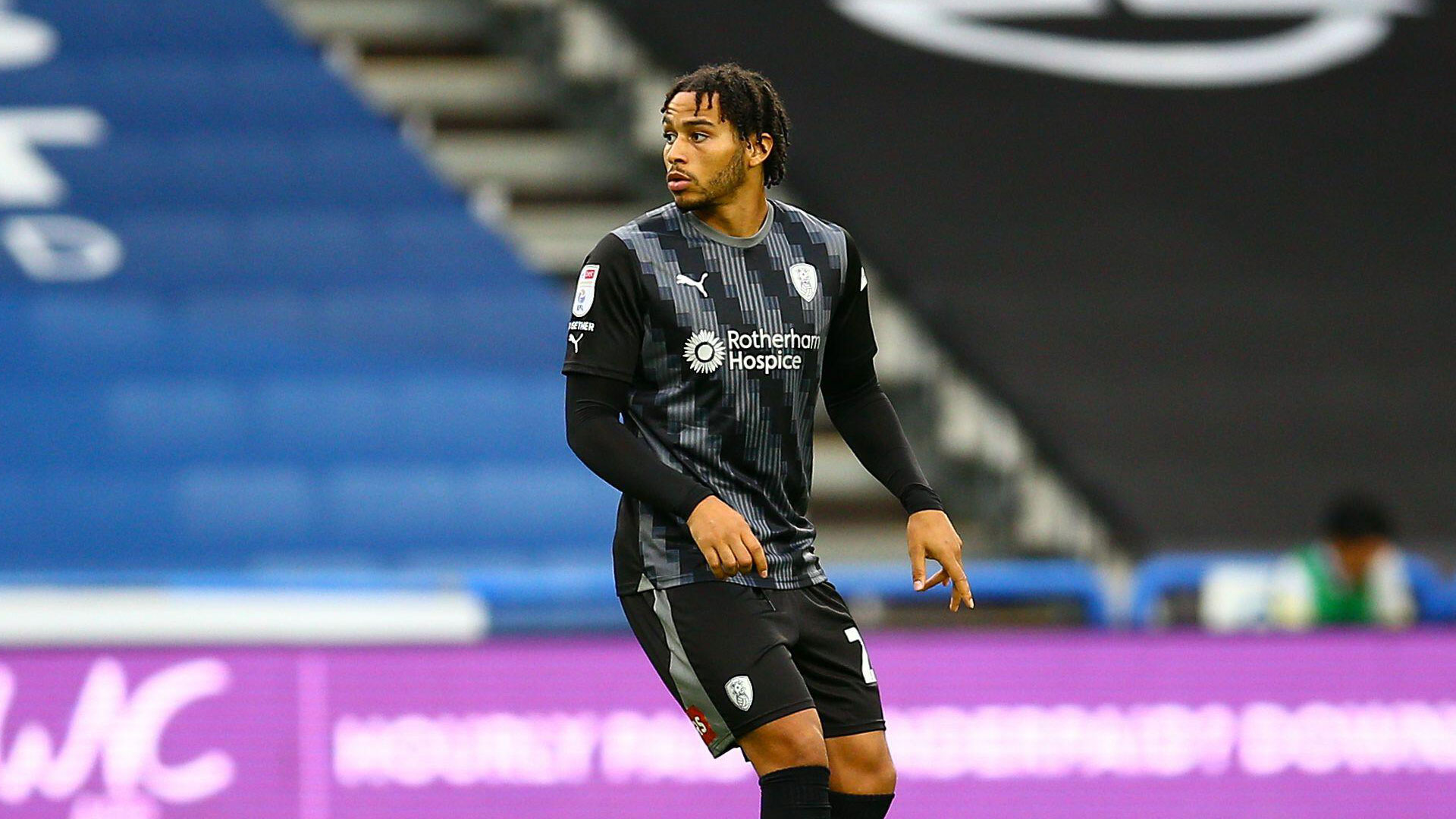 Sam Nombe in action for Rotherham United