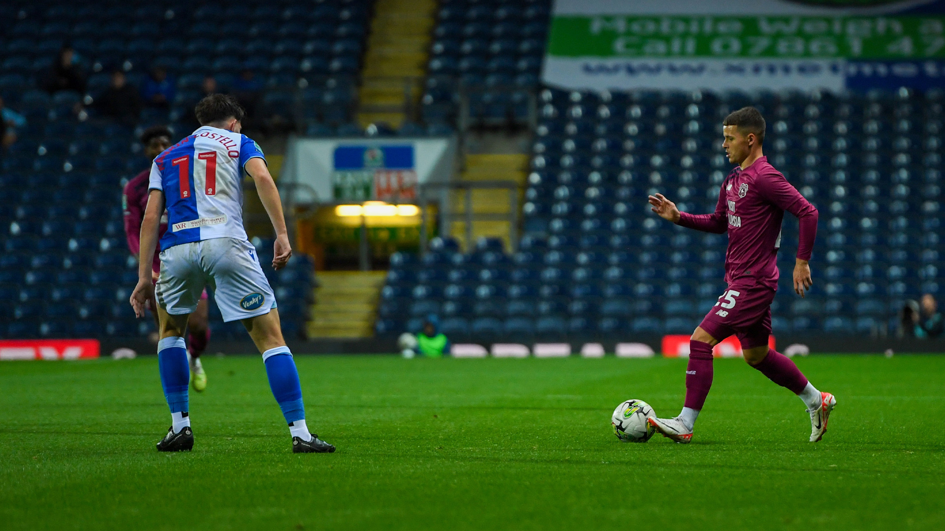 Kieron Evans in action for Cardiff City