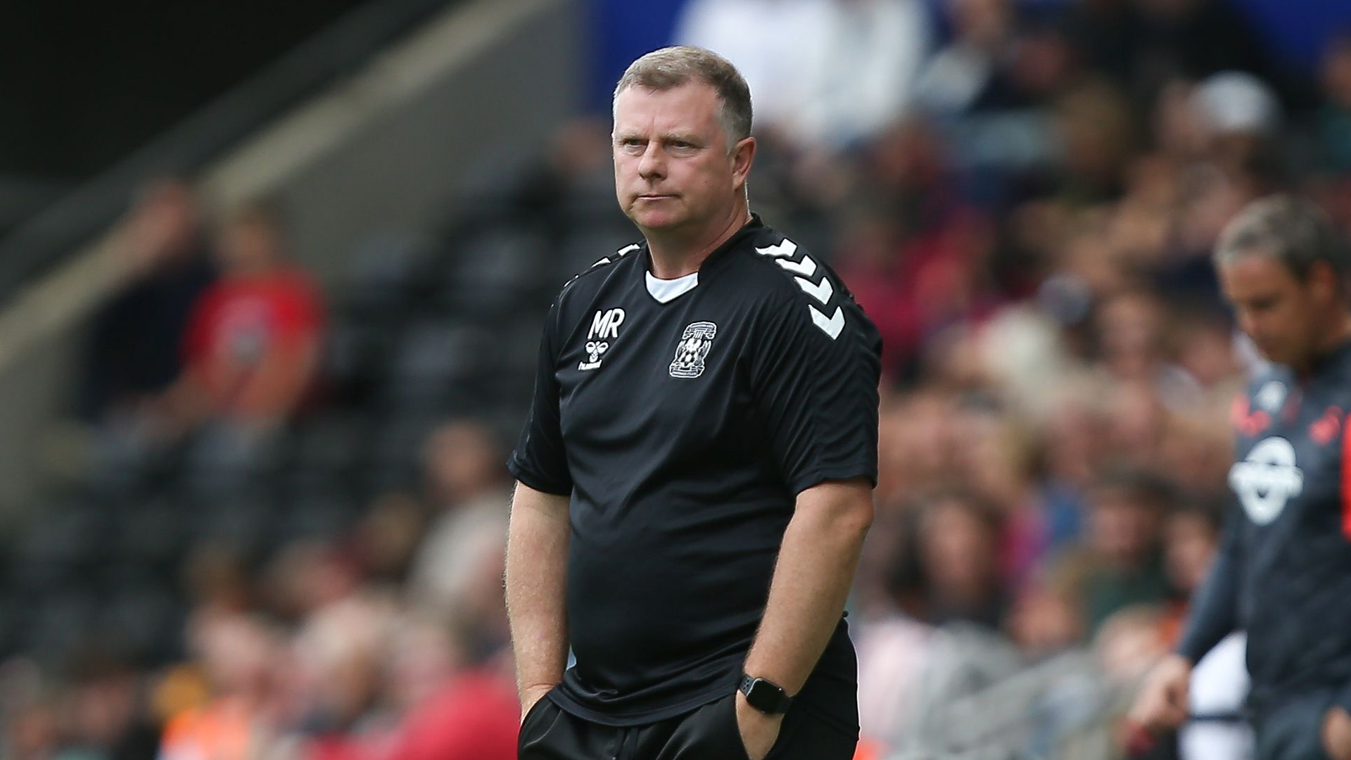 Mark Robins on the touchline for Coventry City