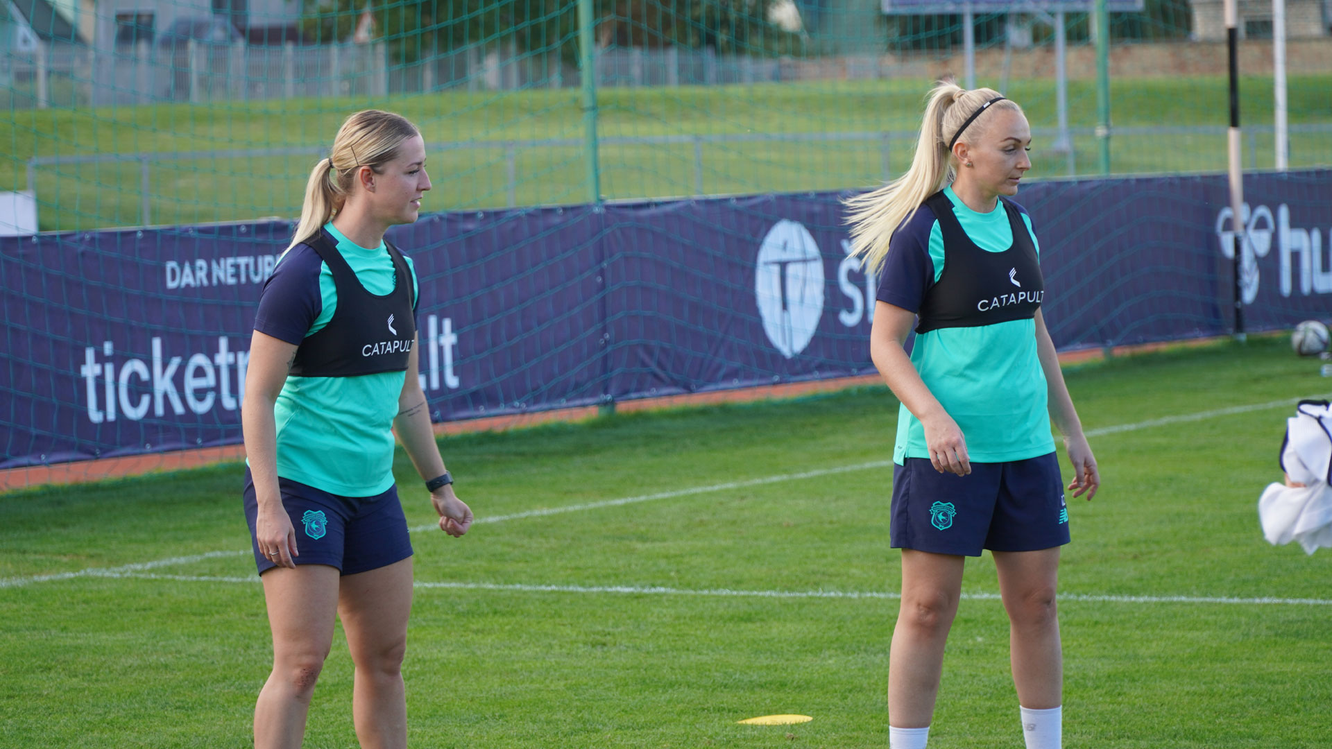 Cardiff City Women train ahead of facing FC Gintra