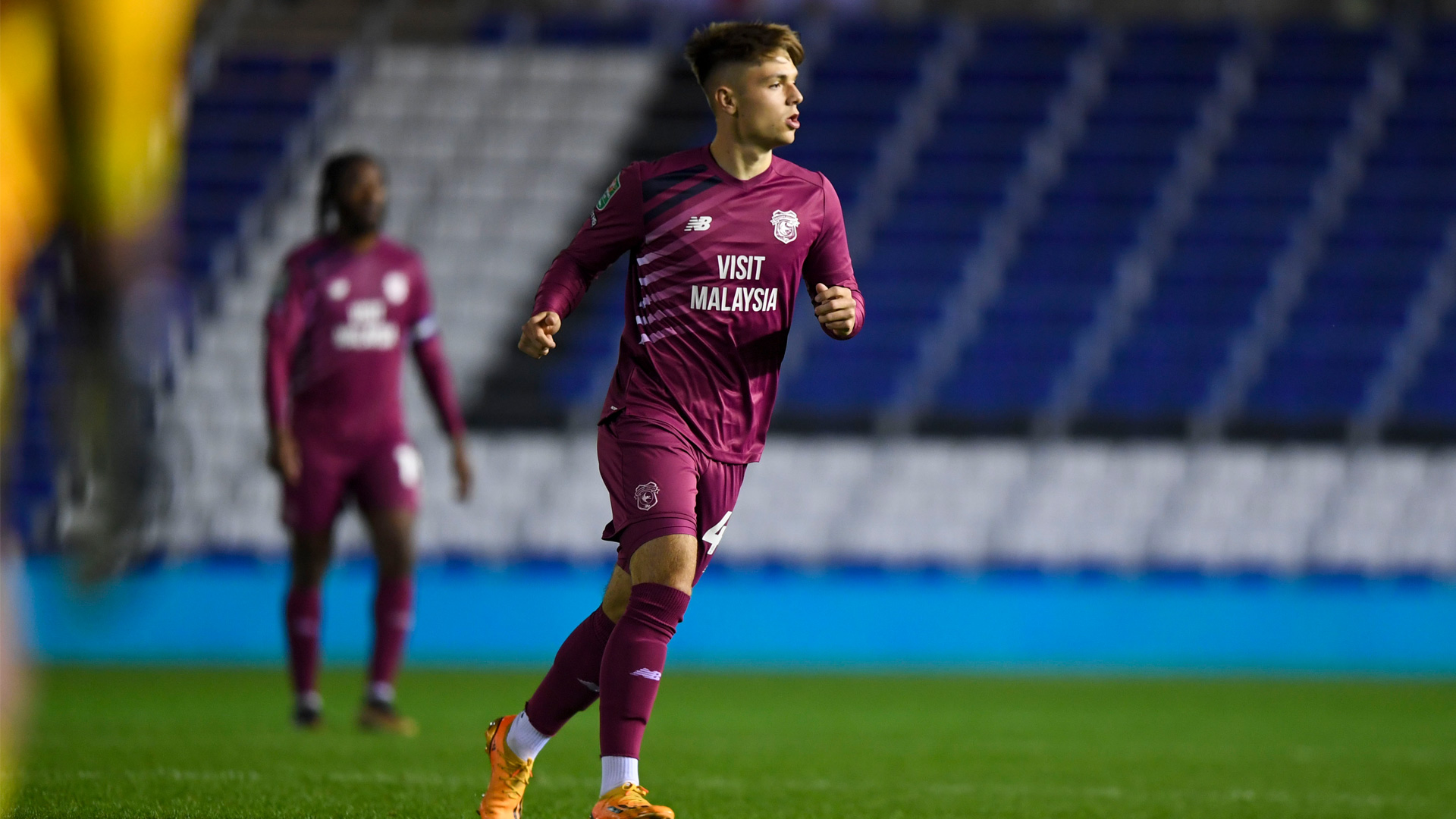 Cian Ashford in action for Cardiff City