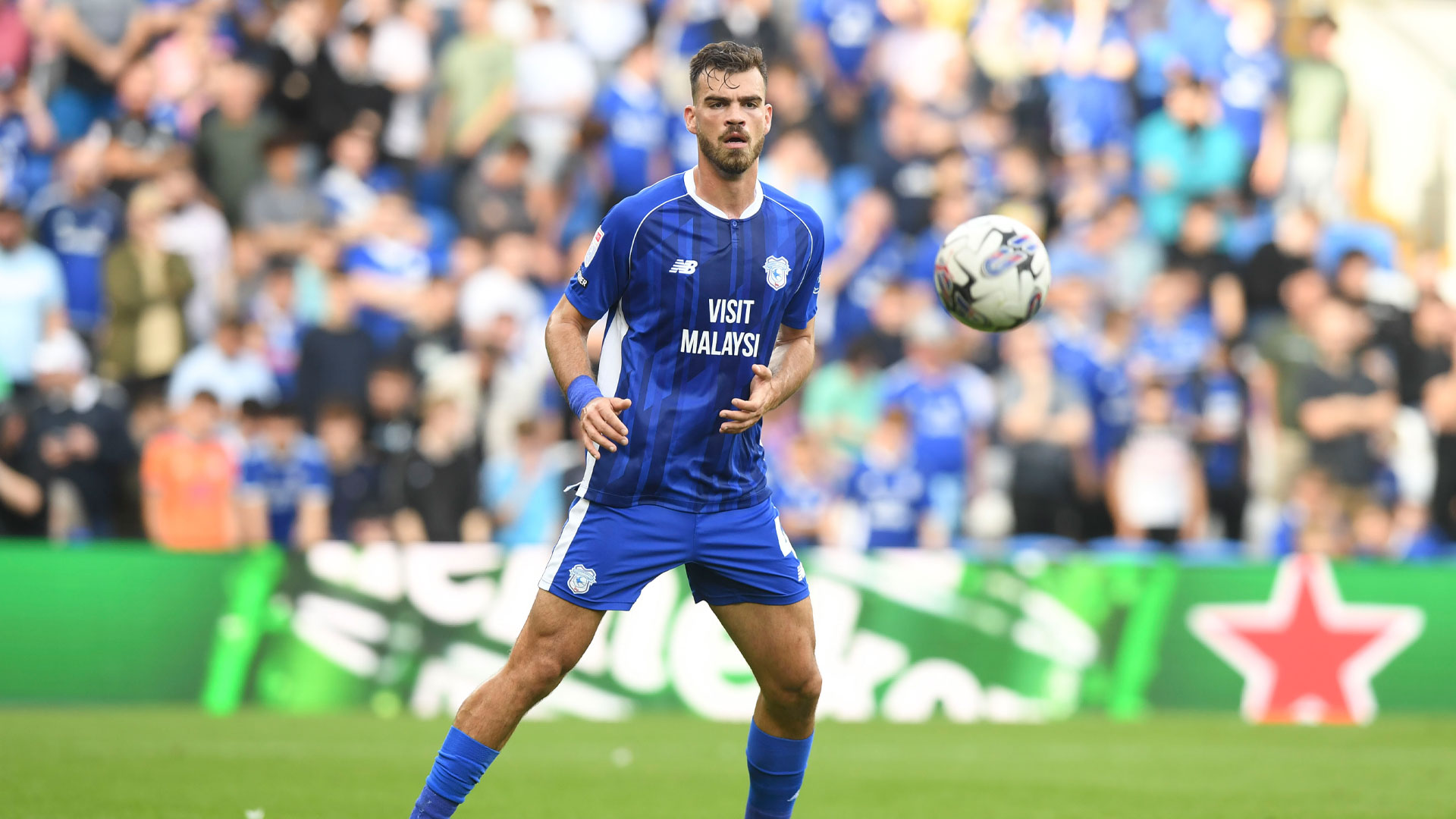 Dimitrios Goutas in action for Cardiff City