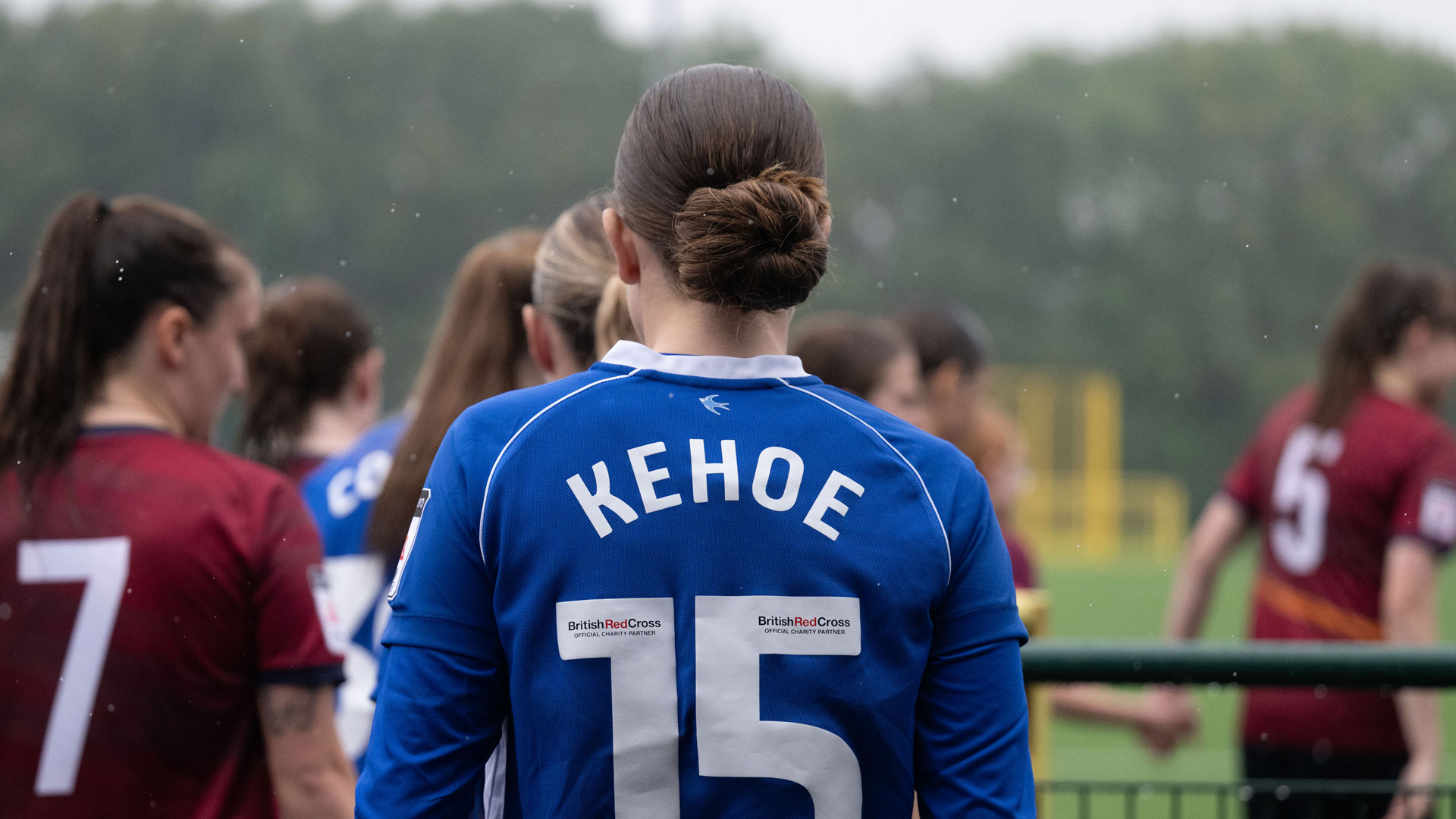 Molly Kehoe in action for Cardiff City Women