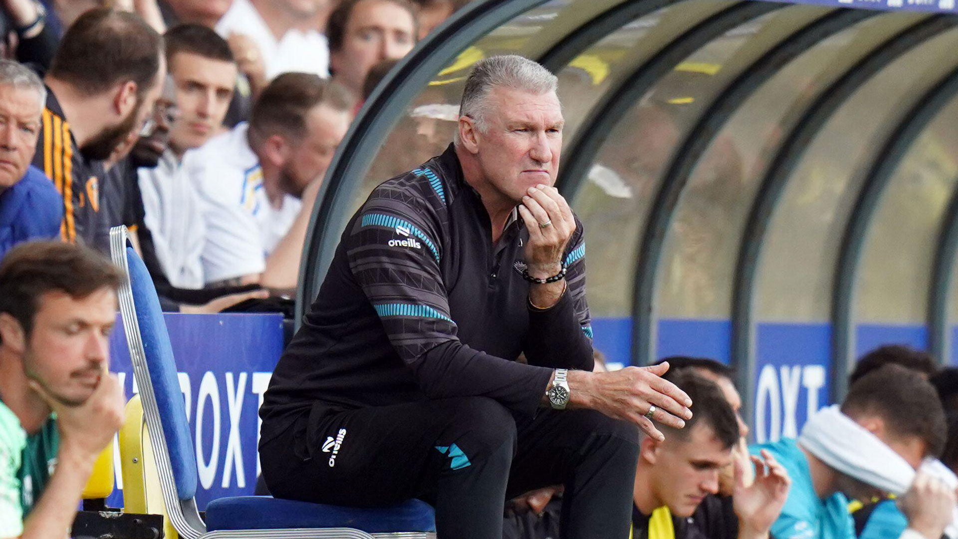 Nigel Pearson on the touchline for Bristol City