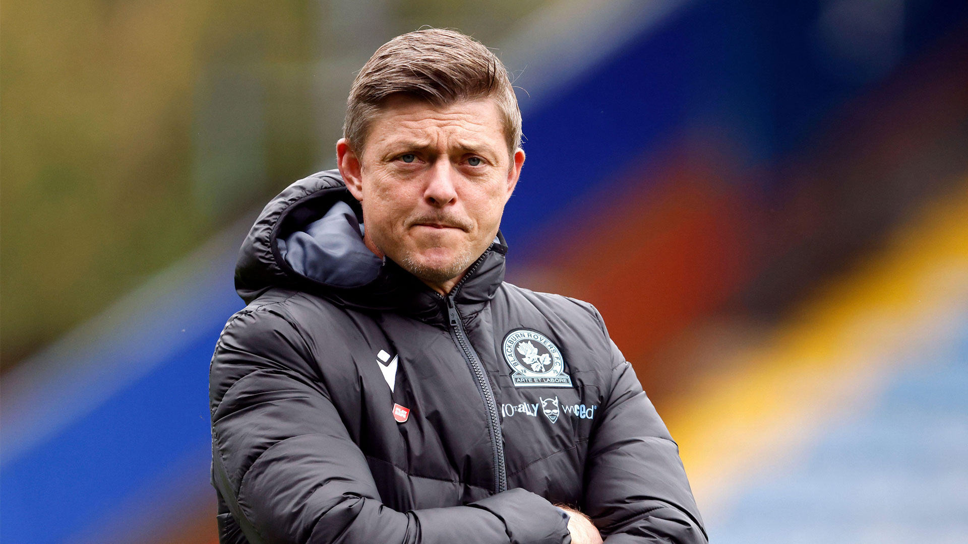 Jon Dahl Tomasson on the touchline for Blackburn Rovers