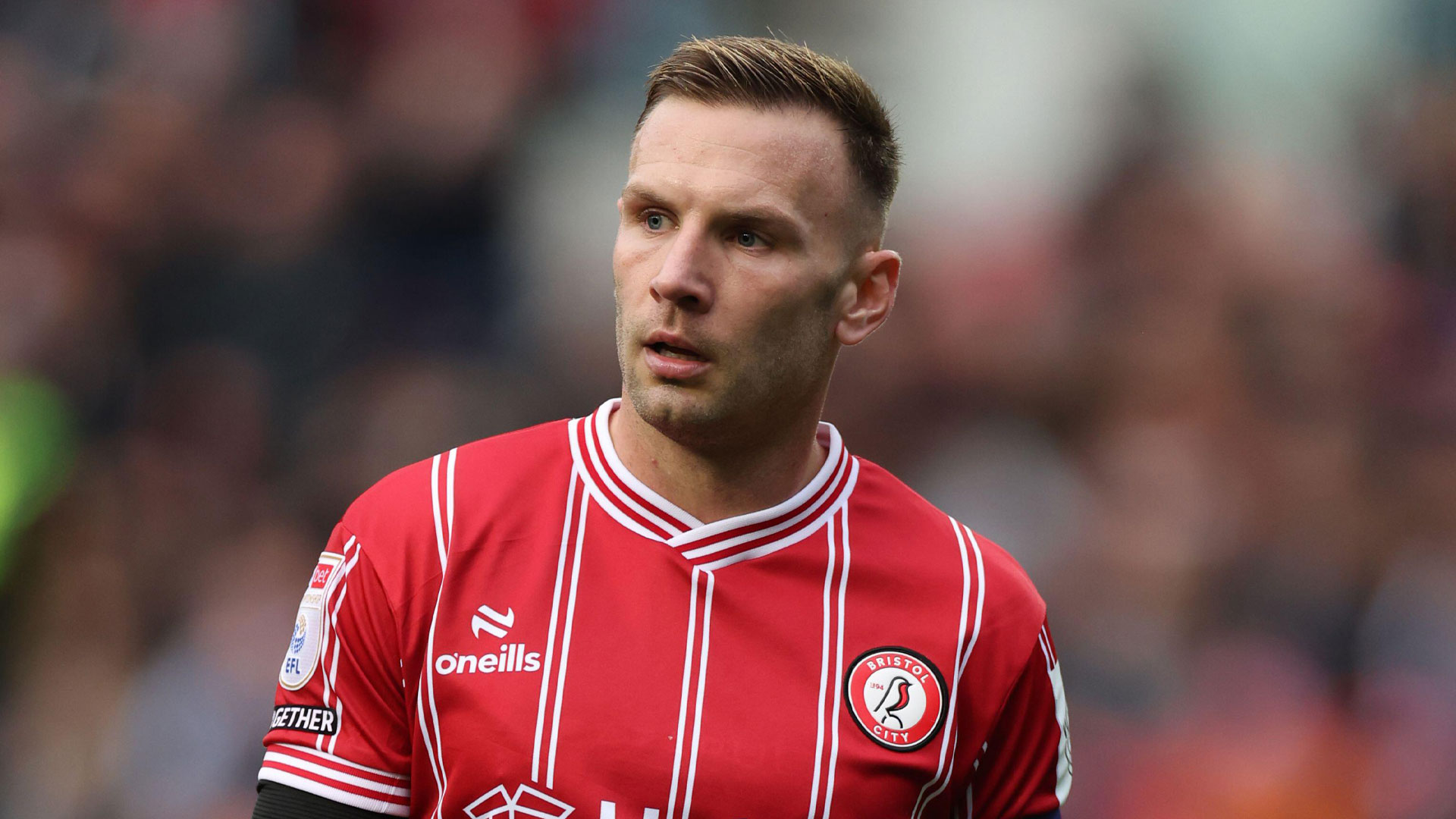 Andreas Weimann in action for Bristol City