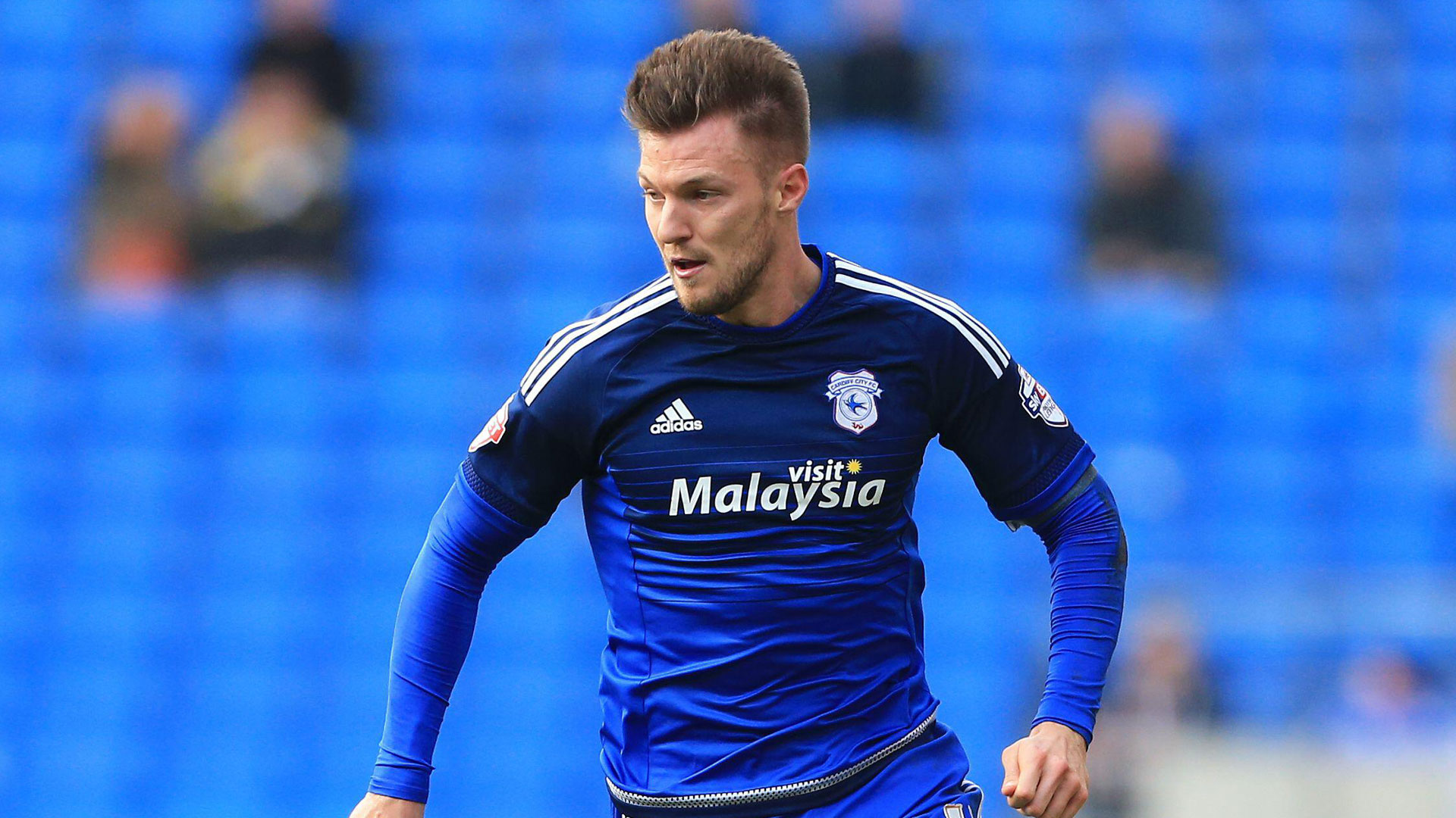 Anthony Pilkington in action for Cardiff City