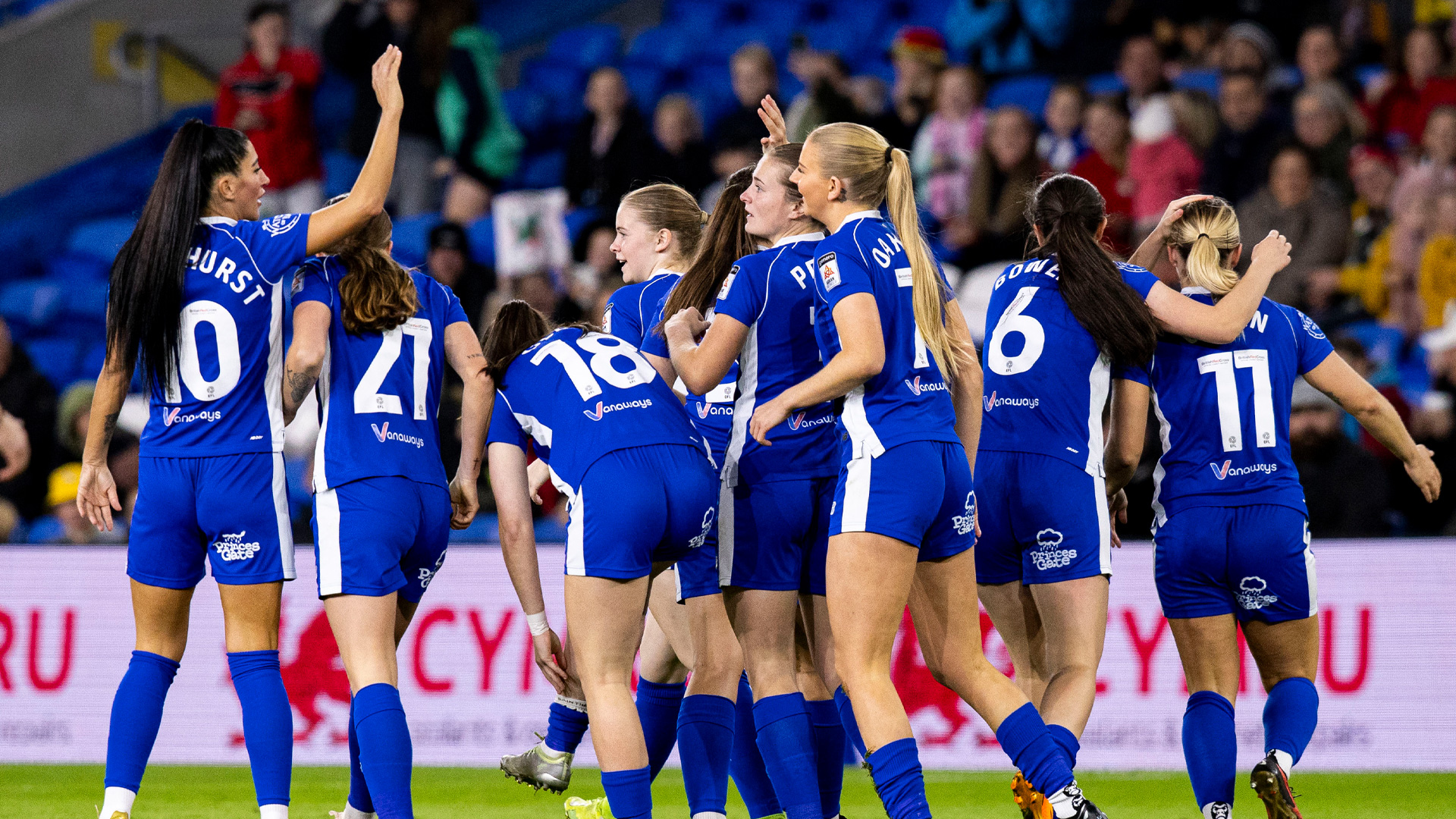 Danielle Green scores for Cardiff City Women