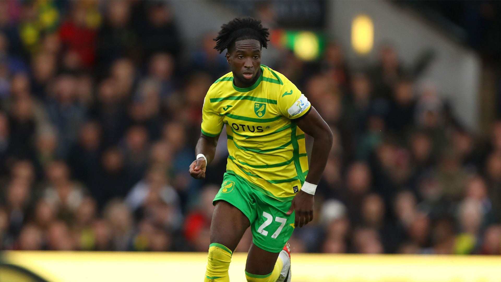 Jonathan Rowe in action for Norwich City