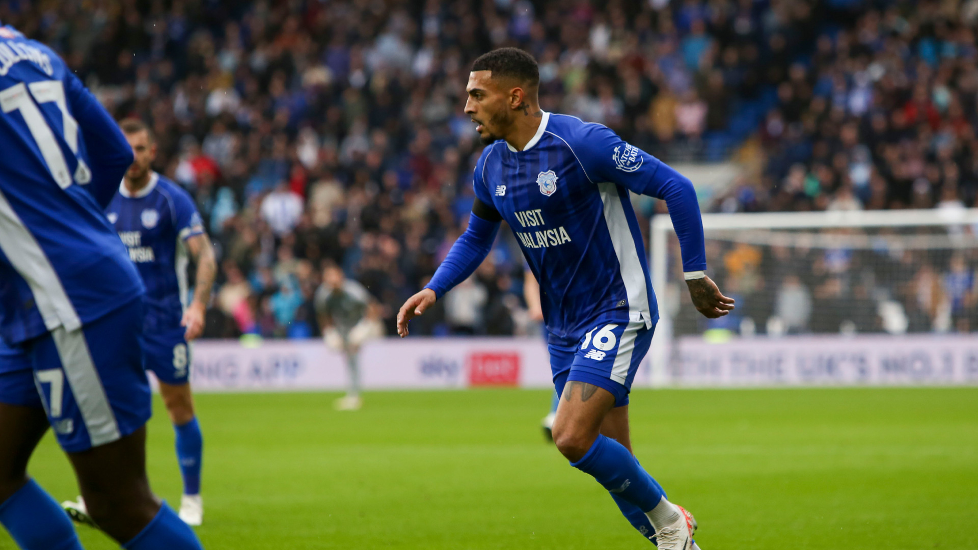 Karlan Grant in action for Cardiff City