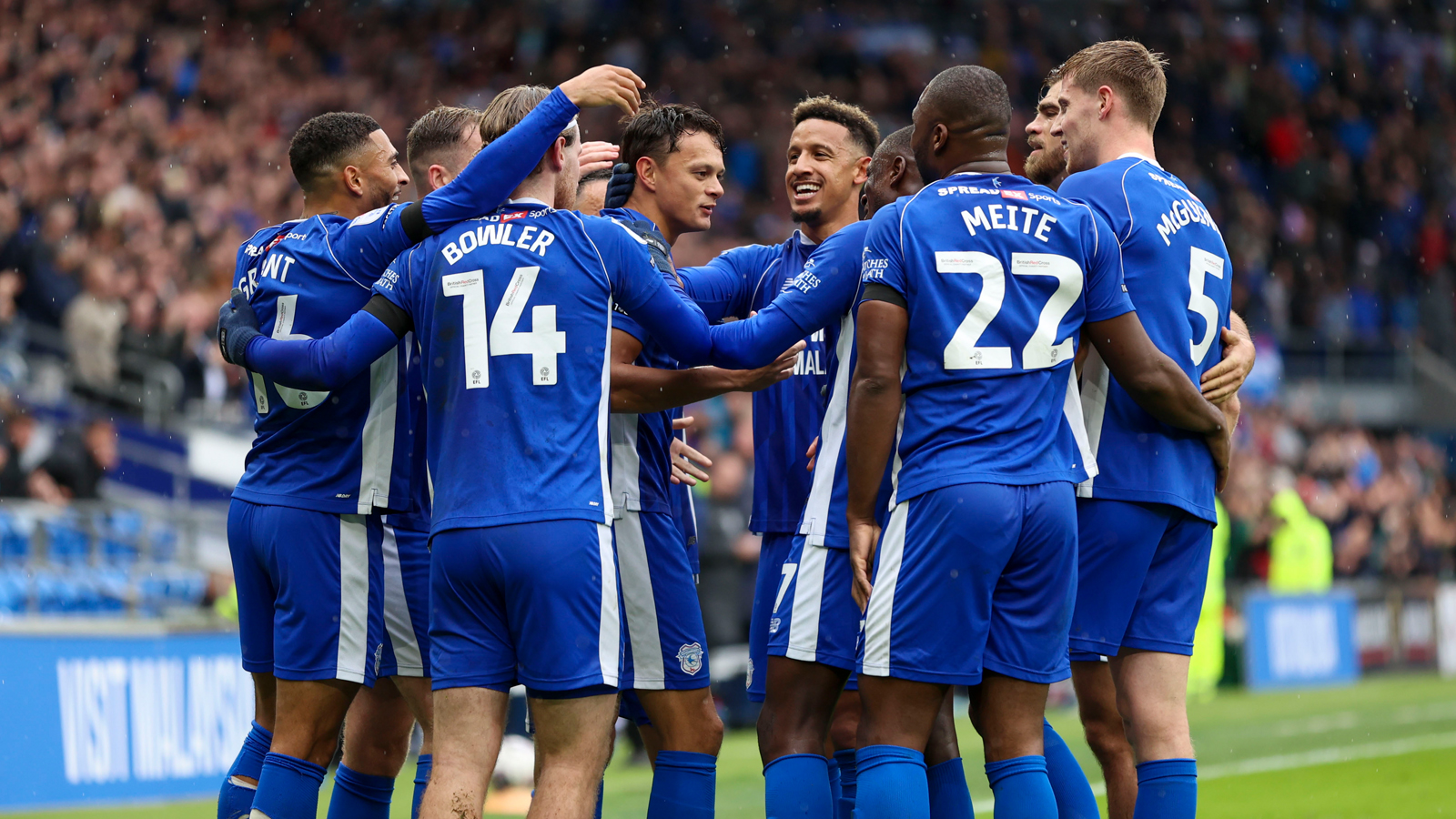 Cardiff City players